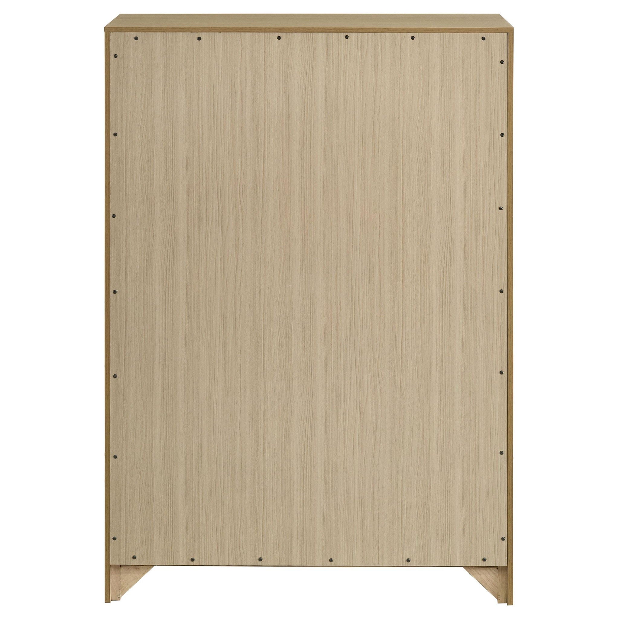Hendricks 5-drawer Bedroom Chest of Drawers Light Oak