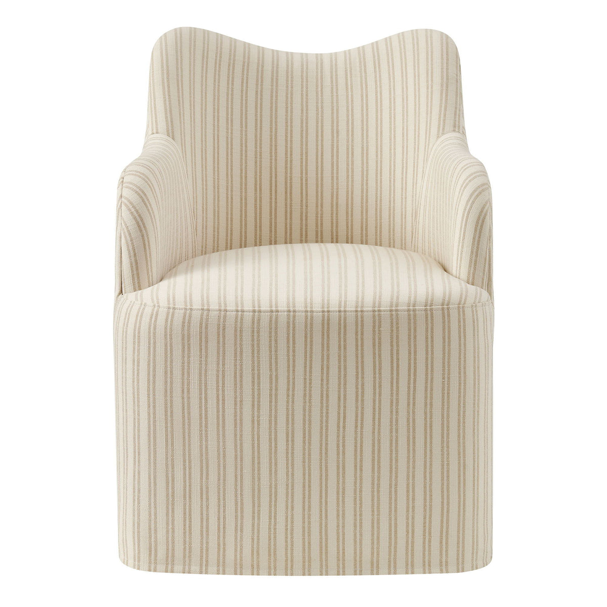Cordelle Linen Blend Swivel Dining Chair by Modway