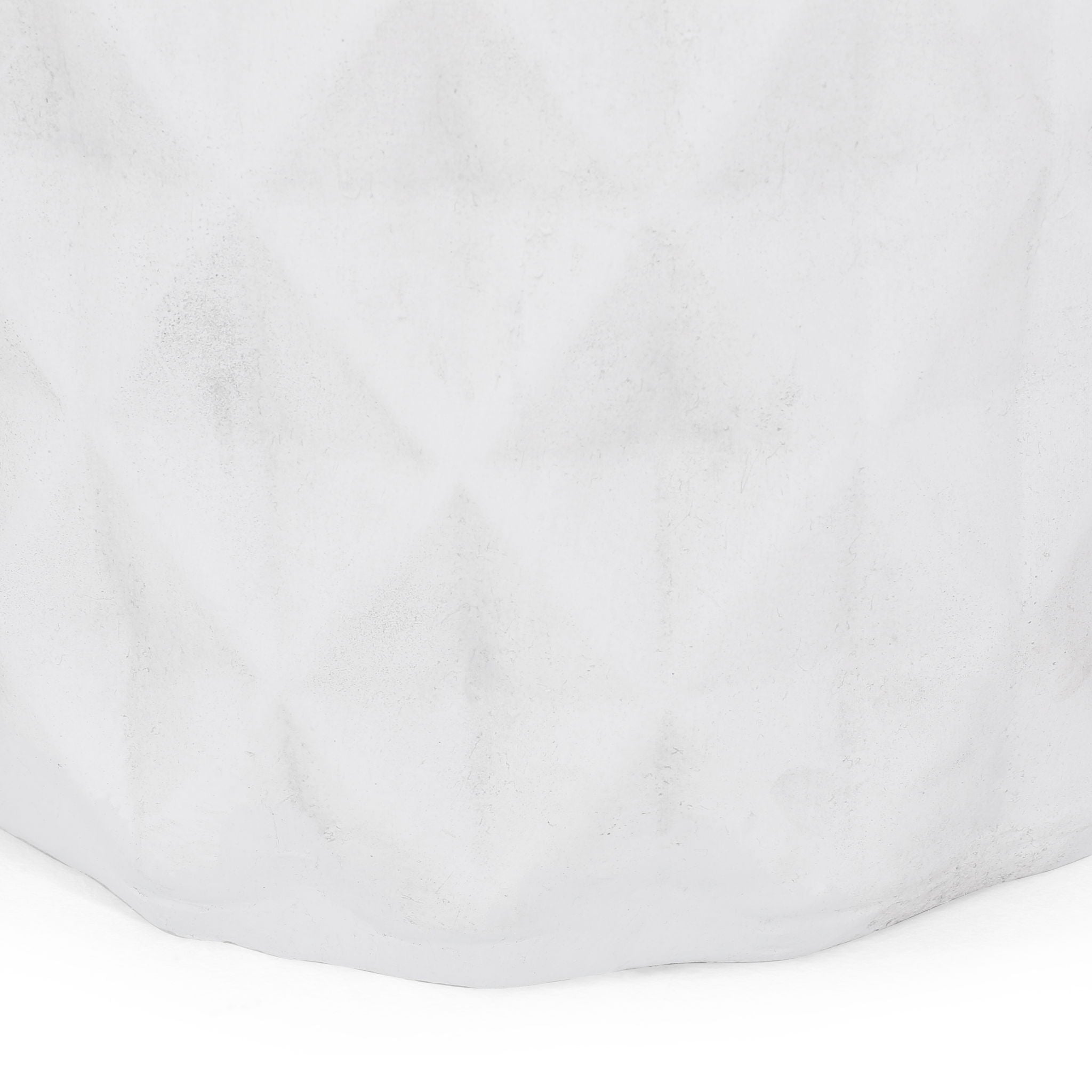 Outdoor Lightweight Concrete, Side Table - Antique White