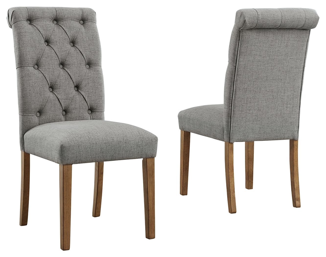 Signature Design by Ashley® Harvina - Gray - Dining Uph Side Chair (Set of 2) | Meri Furniture