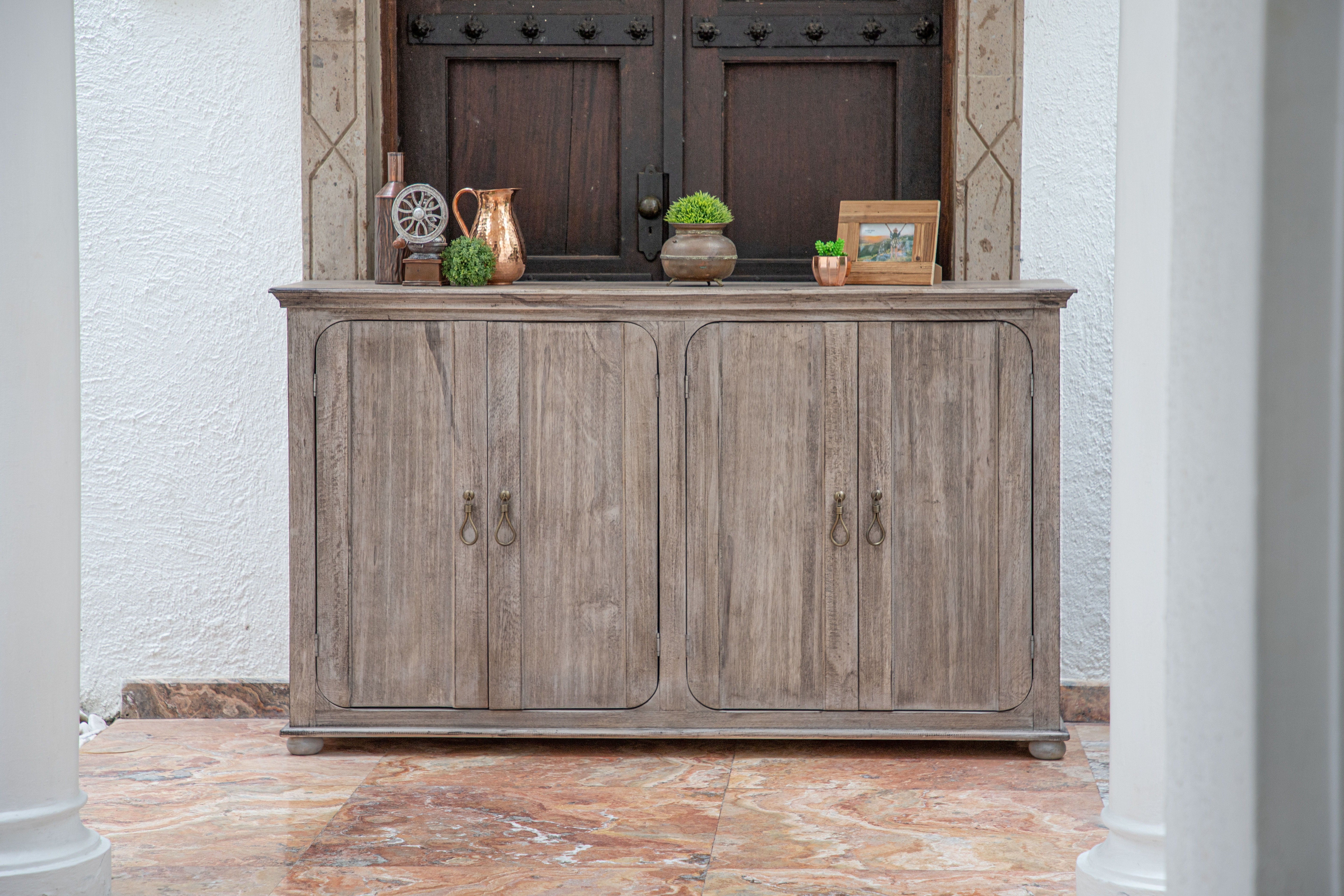 International Furniture Direct Alba - Console / TV Stand / Buffet - White Sea | Meri Furniture