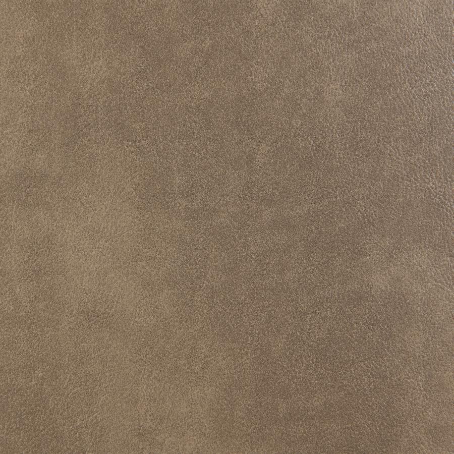 Scotland - Faux Leather Upholstered Track Arm Sofa