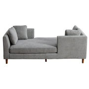 Wide Modern Double Sided Upholstered Chaise Lounge