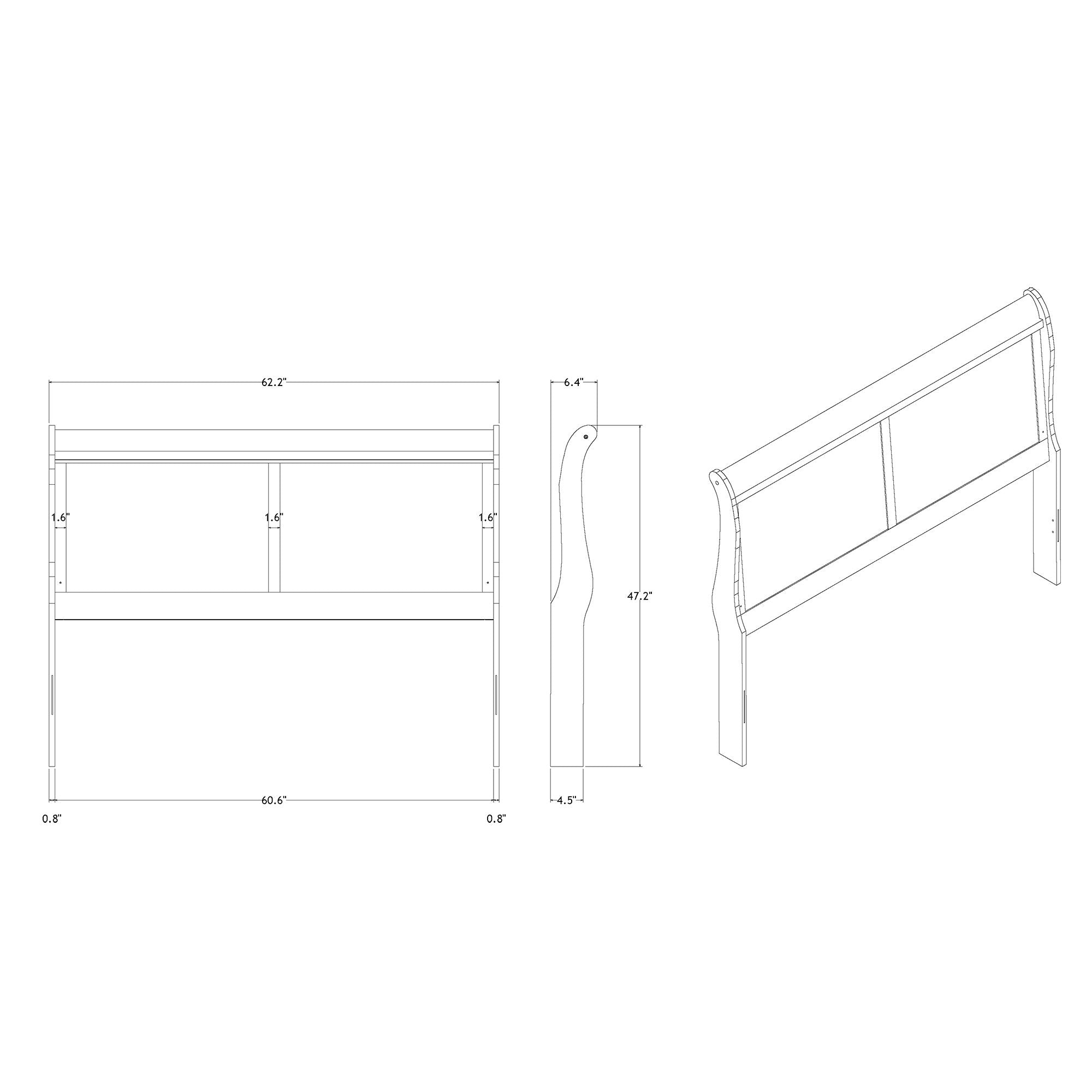 Charlston - 5 Piece Bedroom Set With LED Headboard