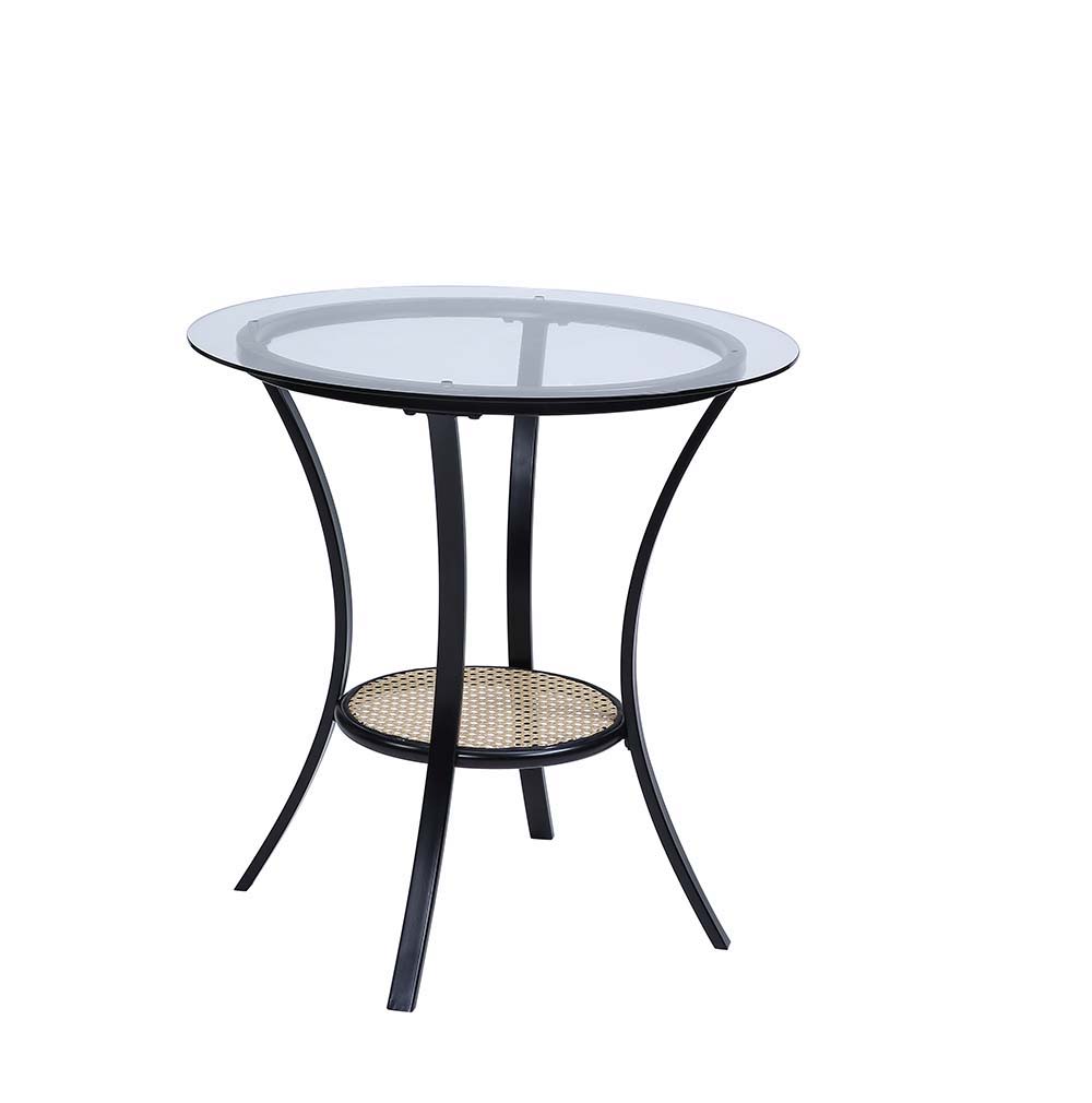 ACME Frydel - Chair & Table - Black Finish | Meri Furniture