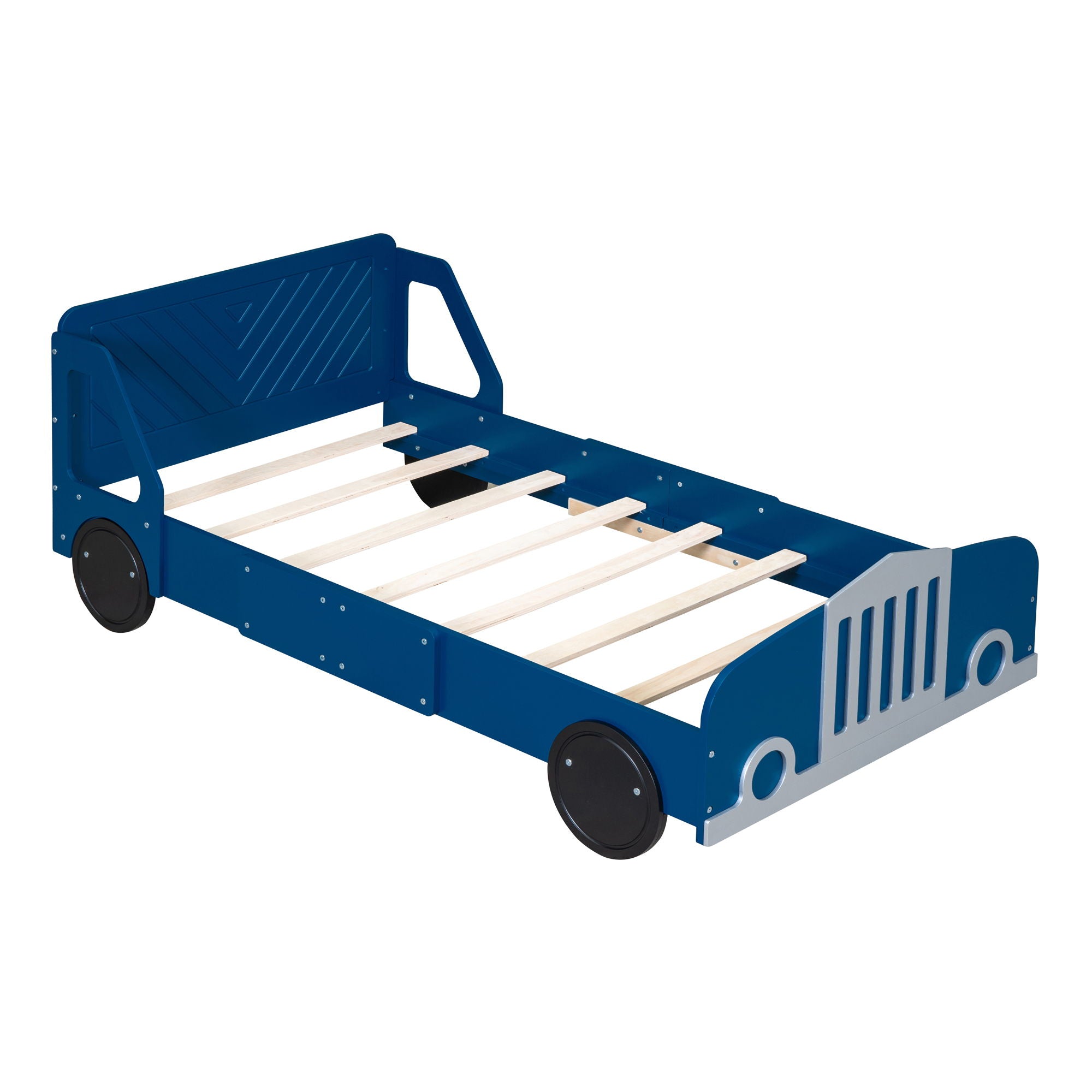 Car Shaped Platform Bed With Wheels