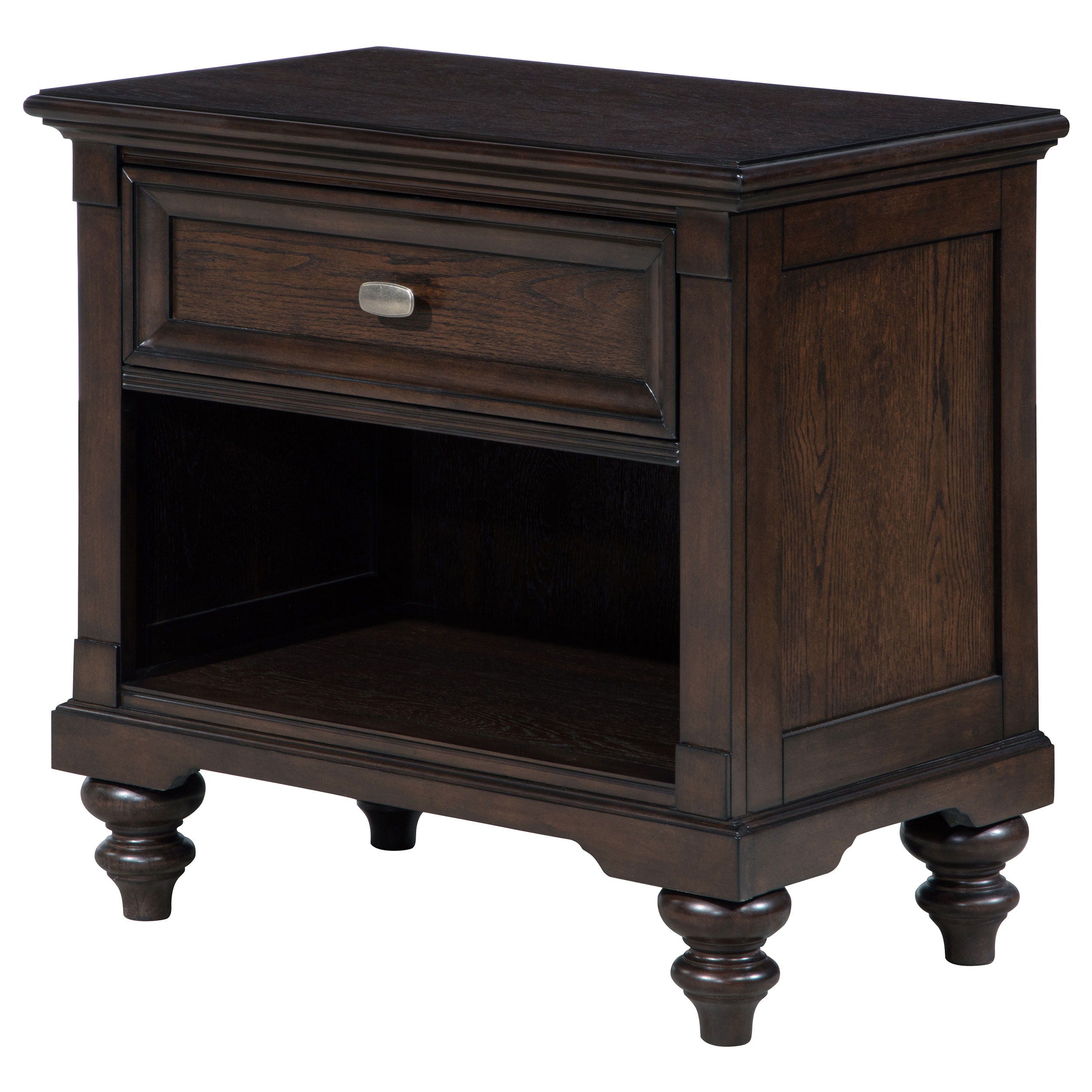 Coaster Fine Furniture Andover - 1-Drawer Nightstand Bedside Table - Dark Oak | Meri Furniture