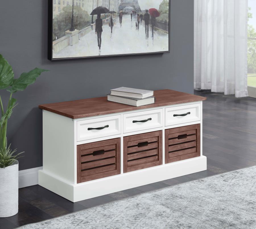 Coaster Fine Furniture Alma - 3-Drawer Storage Bench | Meri Furniture