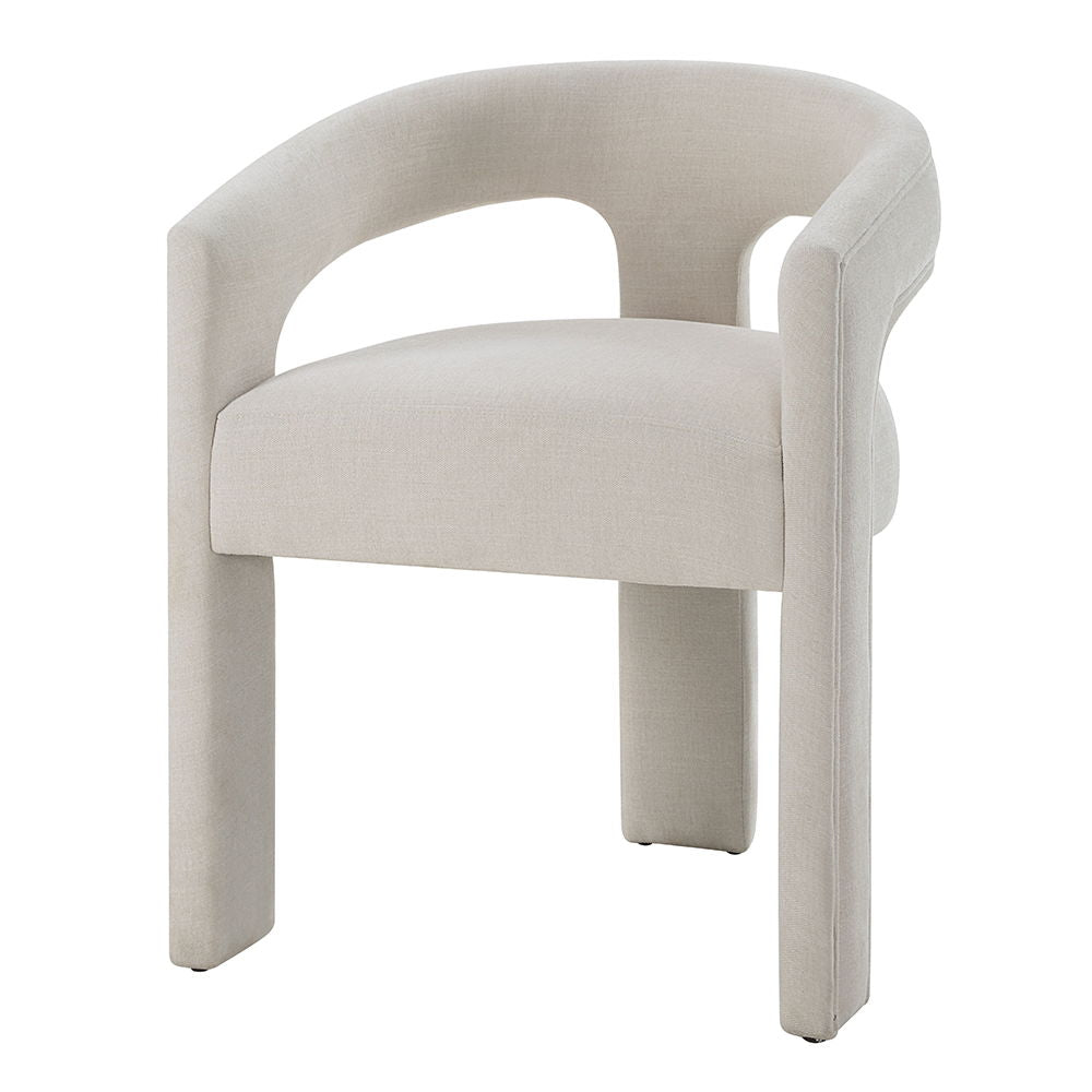 Gamarya - Side Chair Set of 2) - White Chenille