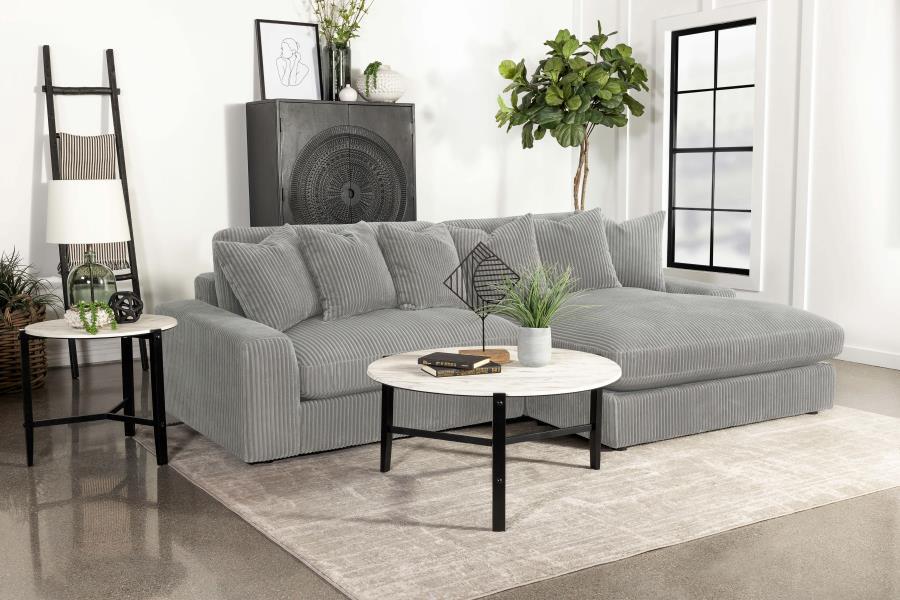 Coaster Fine Furniture Blaine - Upholstered Reversible Chaise Sectional Sofa | Meri Furniture