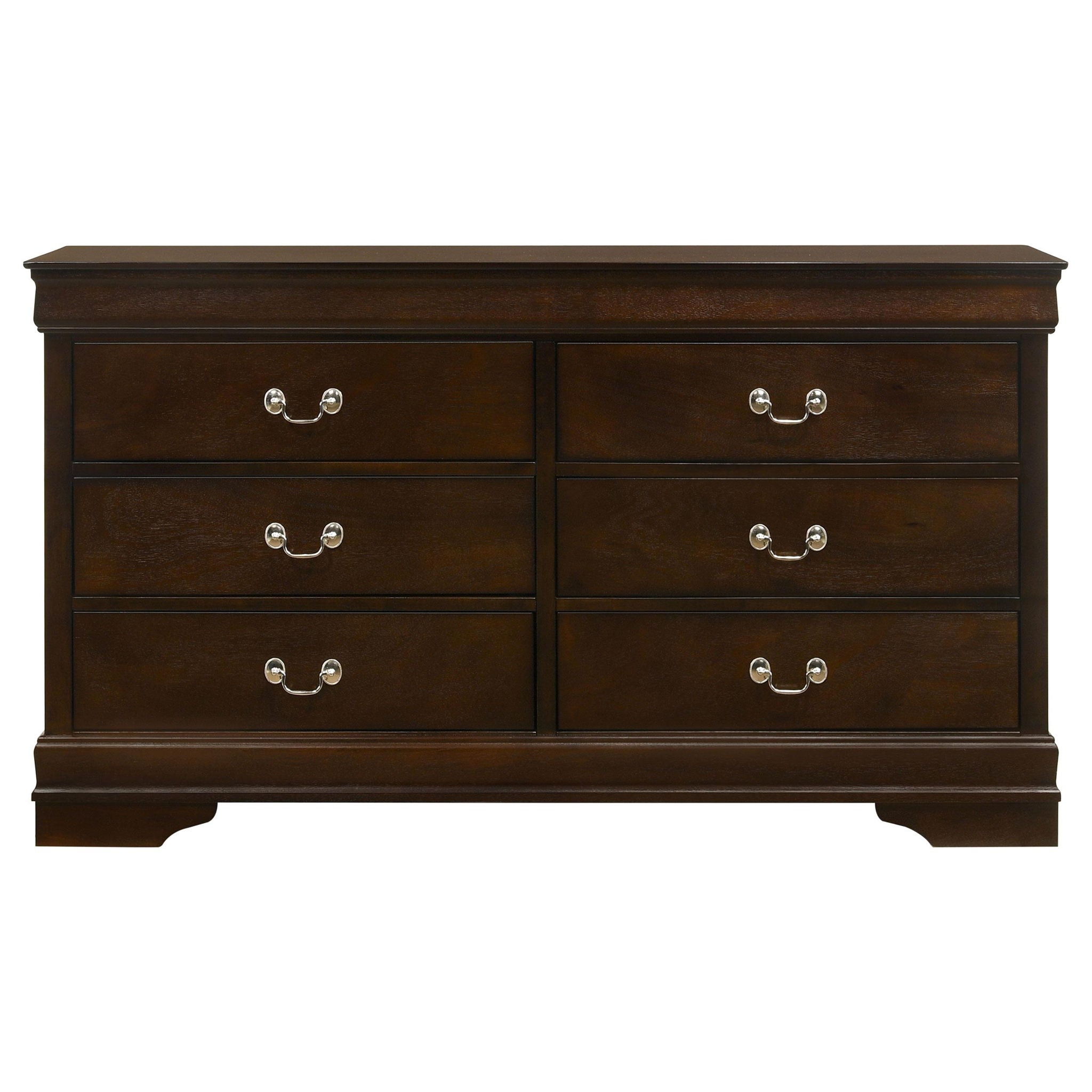 Louis Philippe 4-piece Twin Bedroom Set Cappuccino