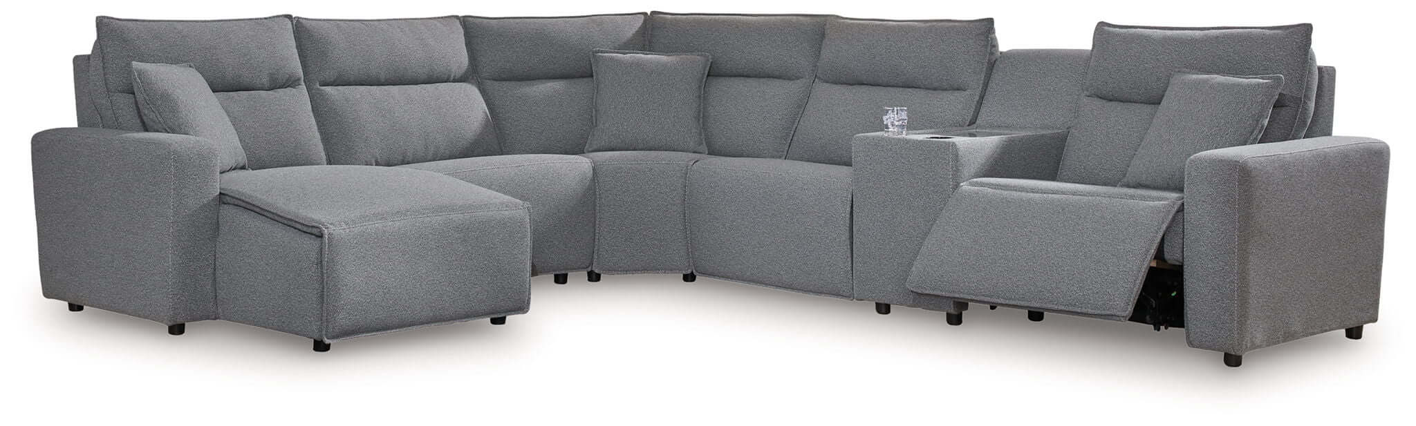 ModMax II - Salt And Pepper - Reclining Sectional