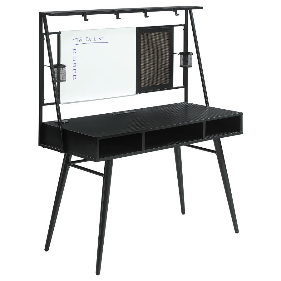 Coaster Fine Furniture Jessie - Writing Desk With Whiteboard And USB - Black | Meri Furniture