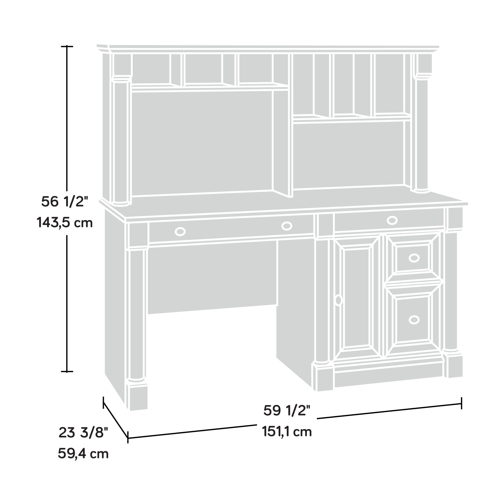 Computer Desk With Hutch Select Cherry