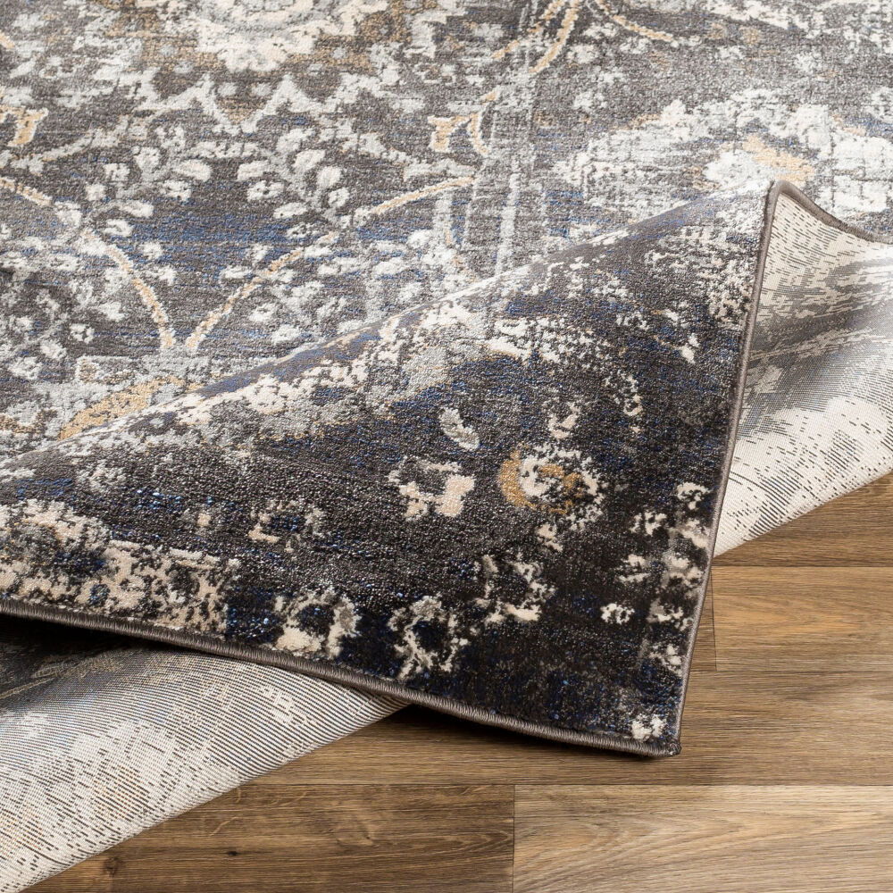 Indigo Machine Woven Rug