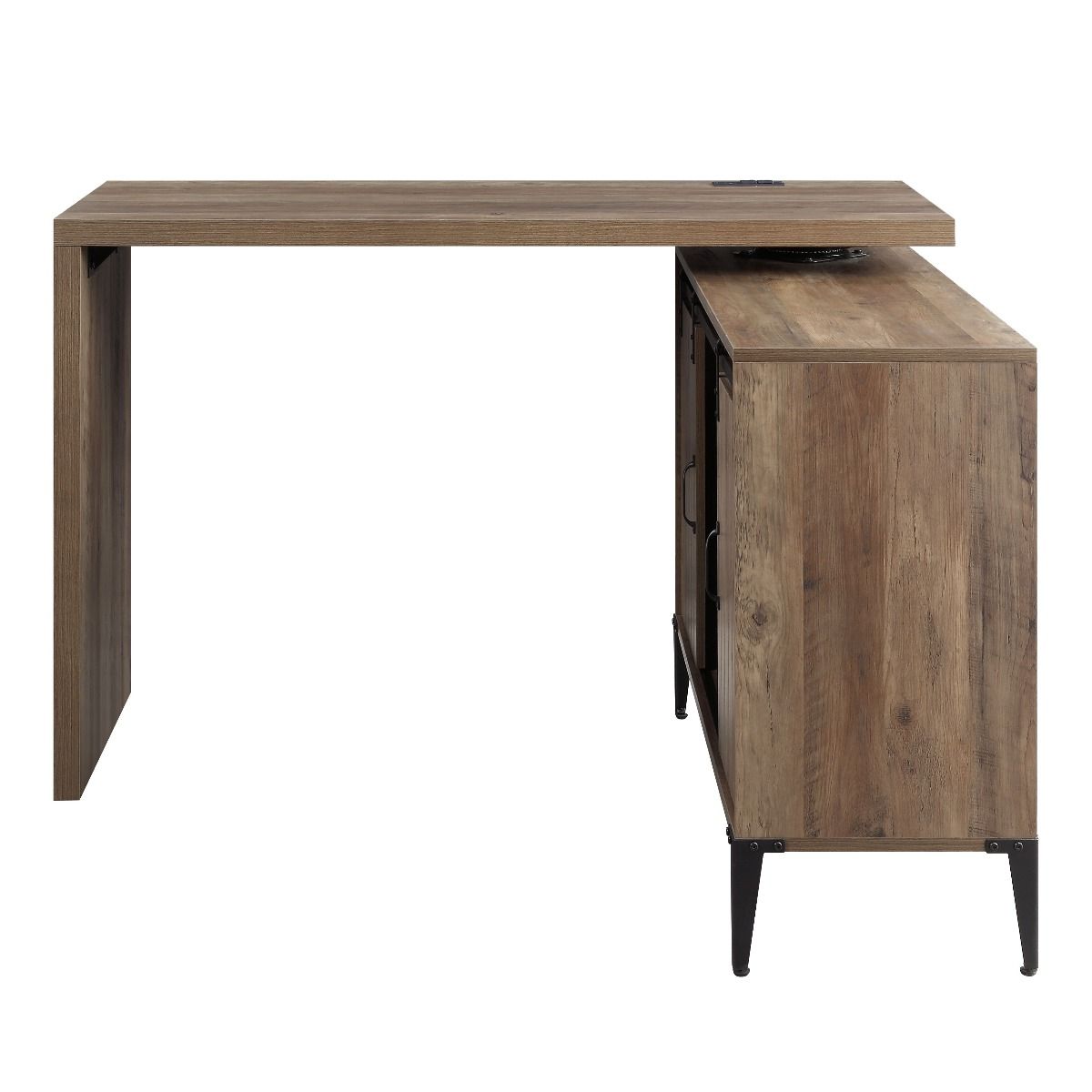 ACME Zakwani - Writing Desk - Rustic Oak & Black Finish - 36" | Meri Furniture
