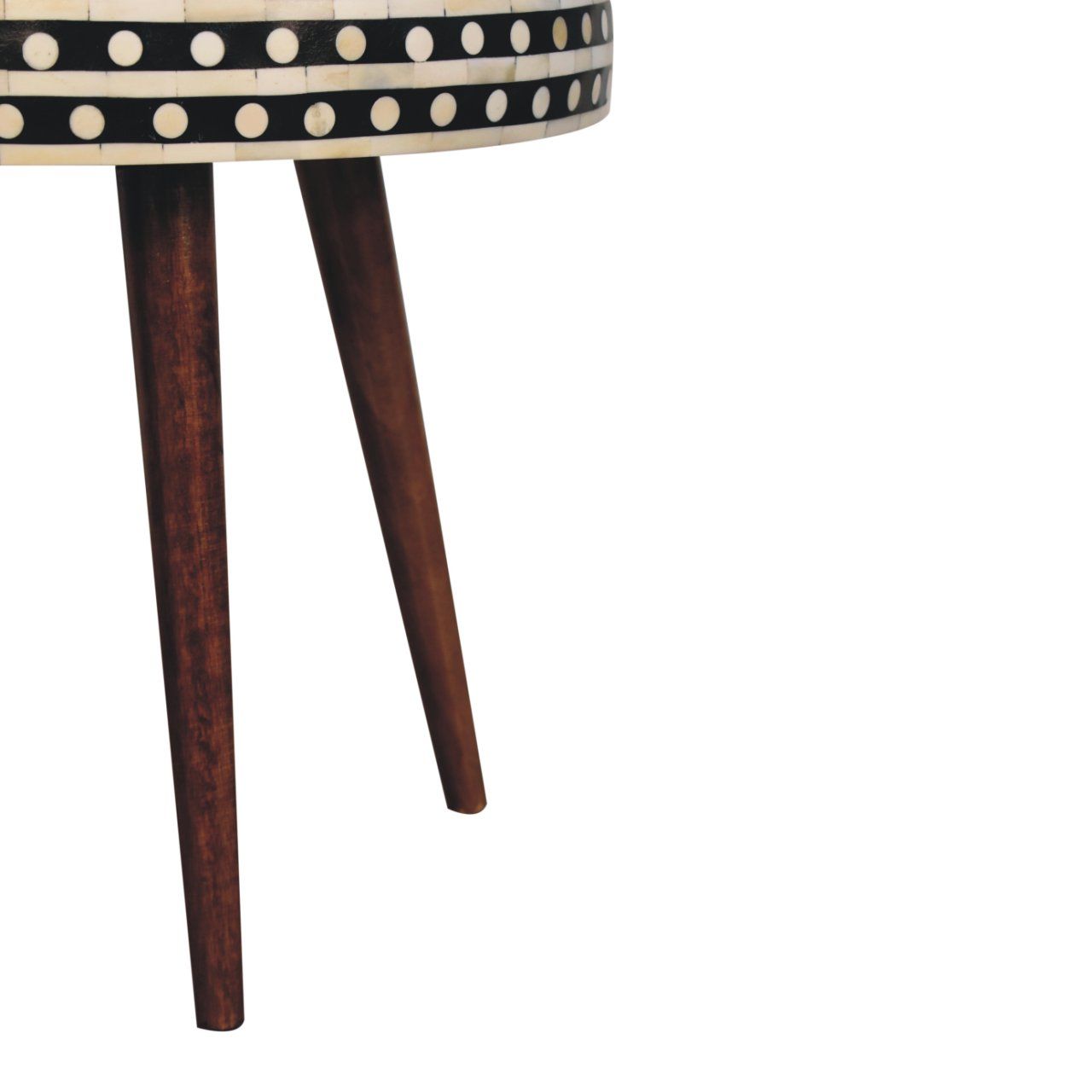Small Patterned Nordic Style End Table