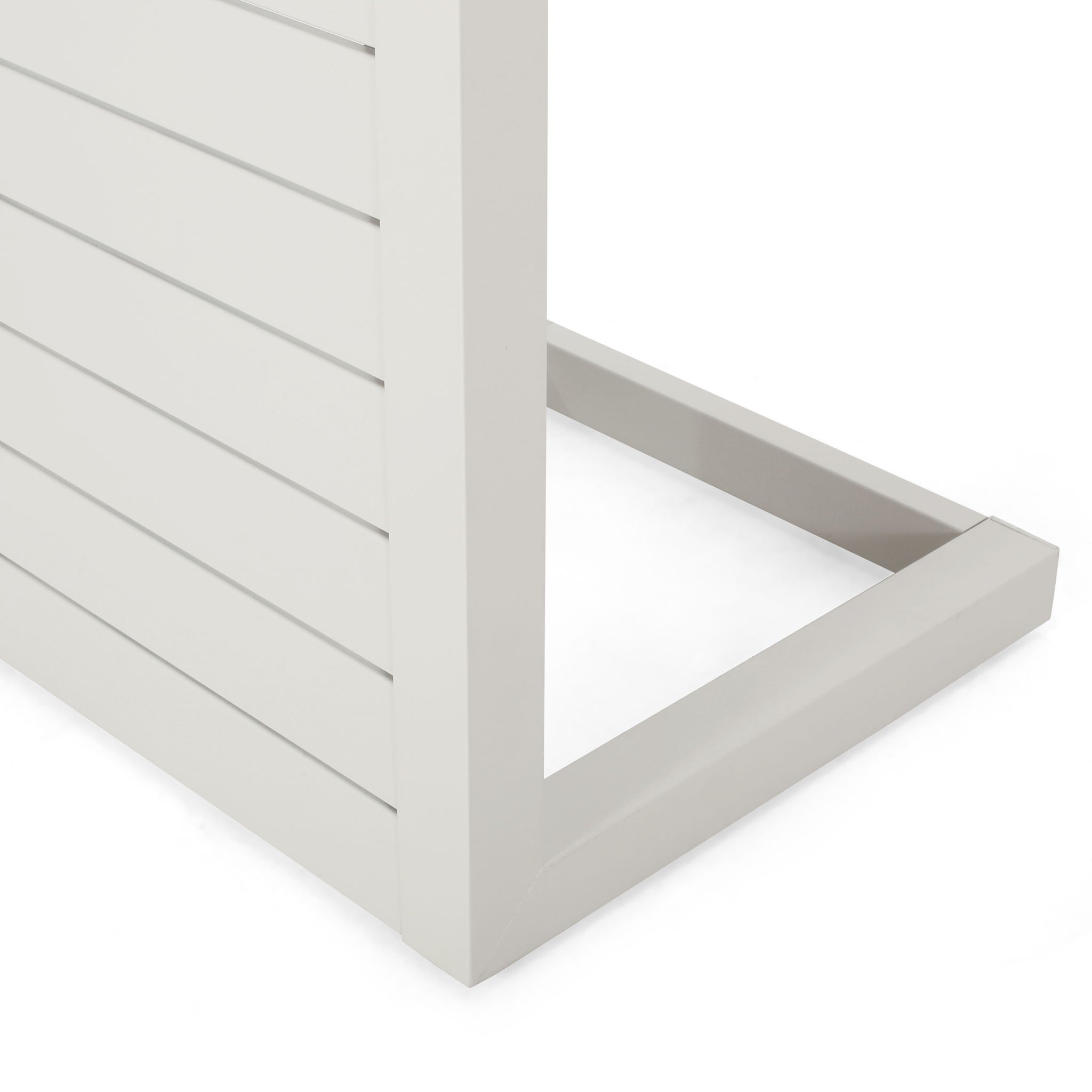 Aluminum Outdoor C - Shaped Side Table For Patio