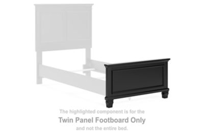 Lanolee - Twin Panel Footboard - Black