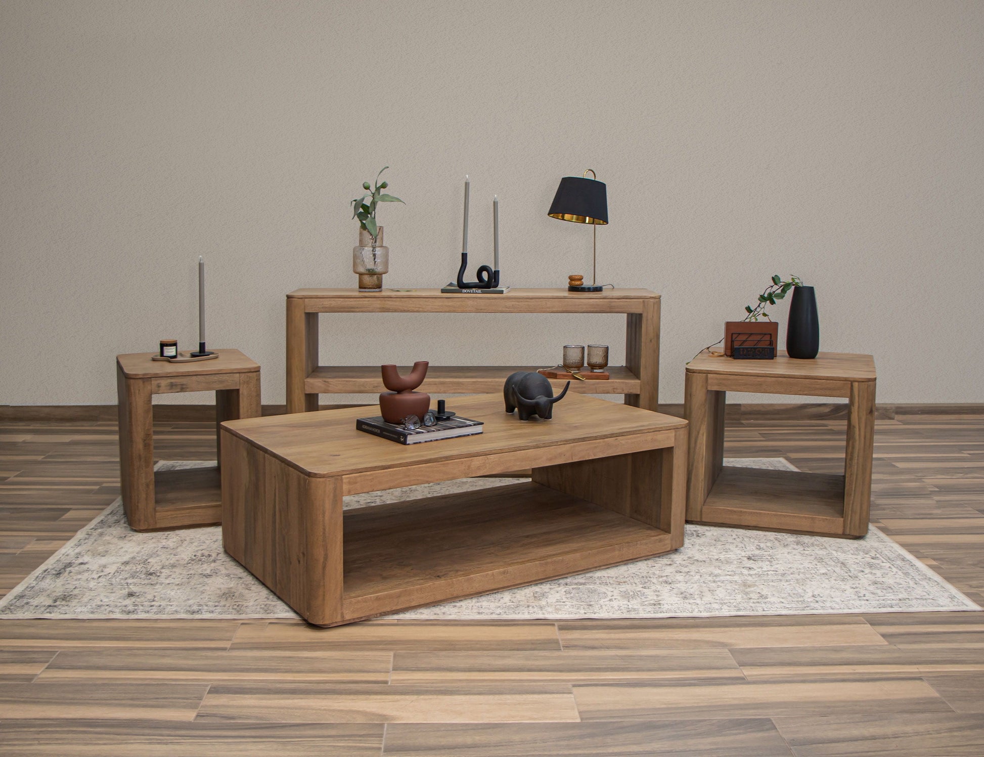 International Furniture Direct Xel-Ha - Sofa Table - Almond Brown | Meri Furniture