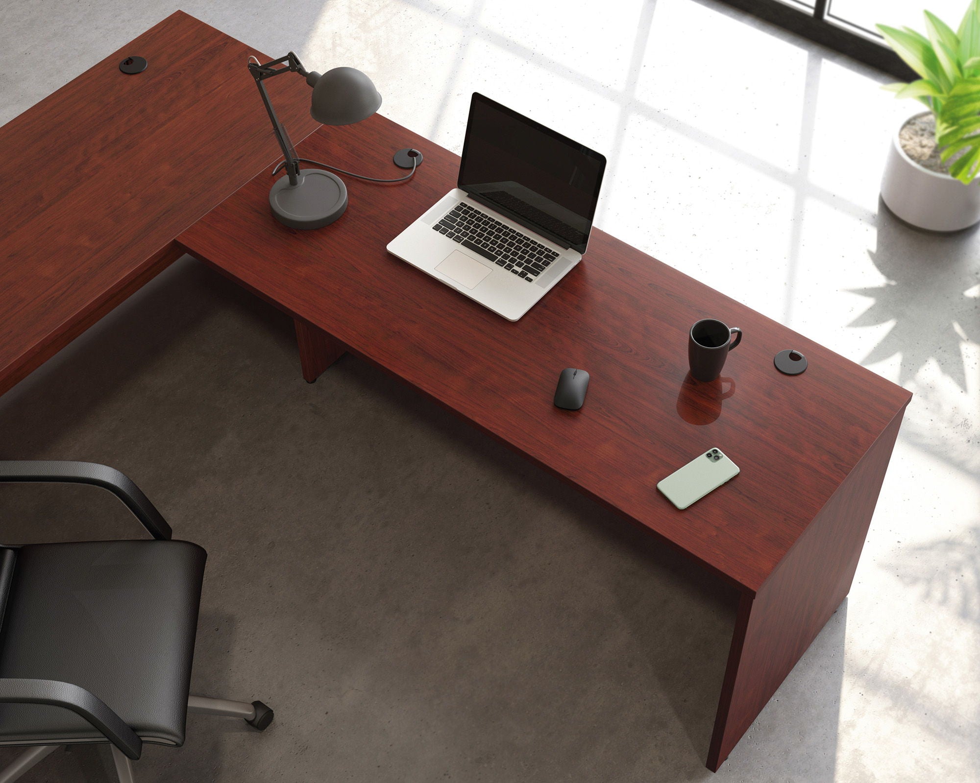 Commercial Desk 60" x 24" in Classic Cherry