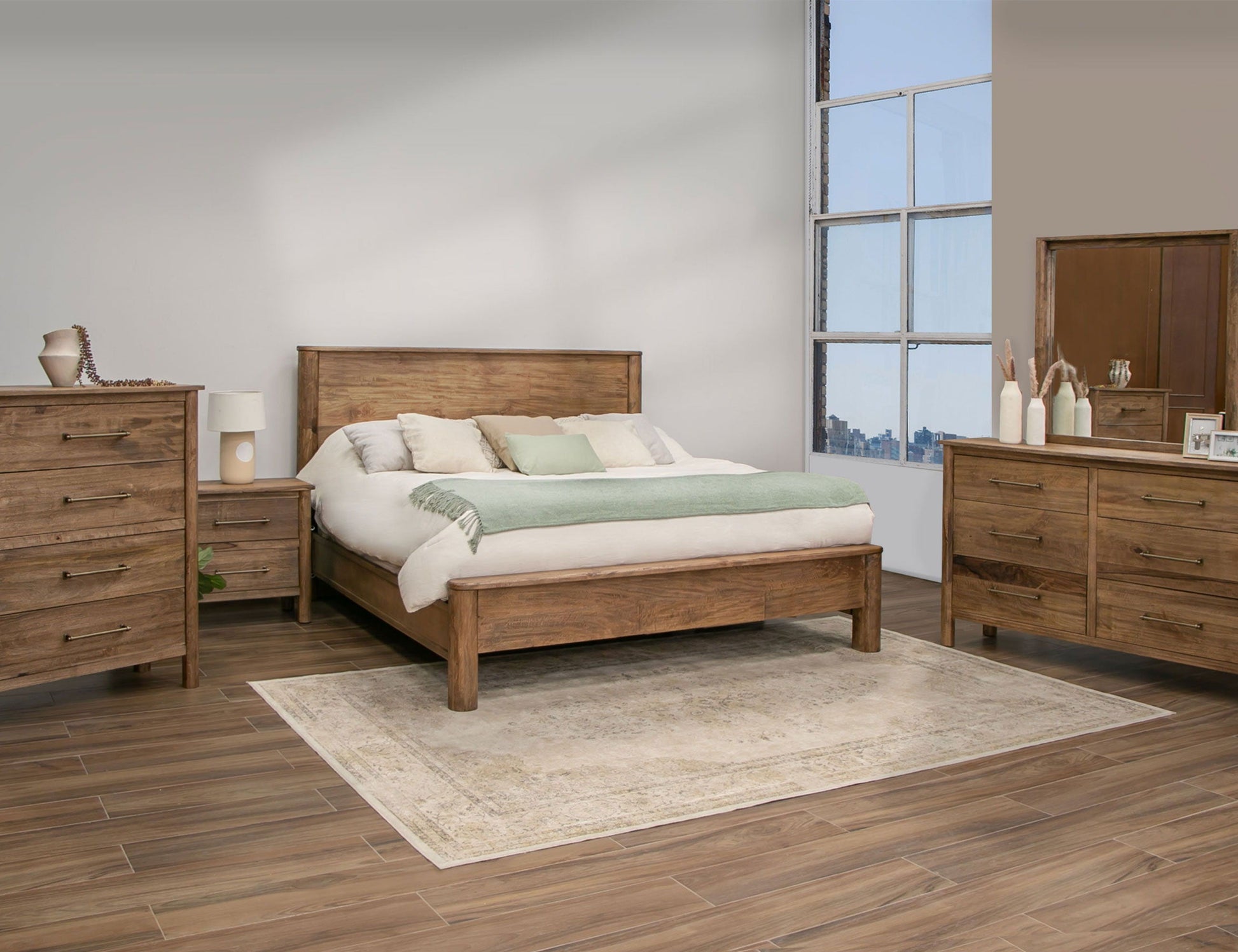 International Furniture Direct Olimpia - Chest - Towny Brown | Meri Furniture