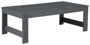 Ashley Furniture Amora - Charcoal Gray - Rectangular Cocktail Table | Meri Furniture