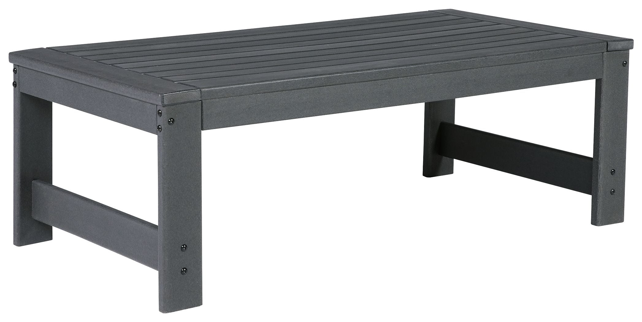 Ashley Furniture Amora - Charcoal Gray - Rectangular Cocktail Table | Meri Furniture