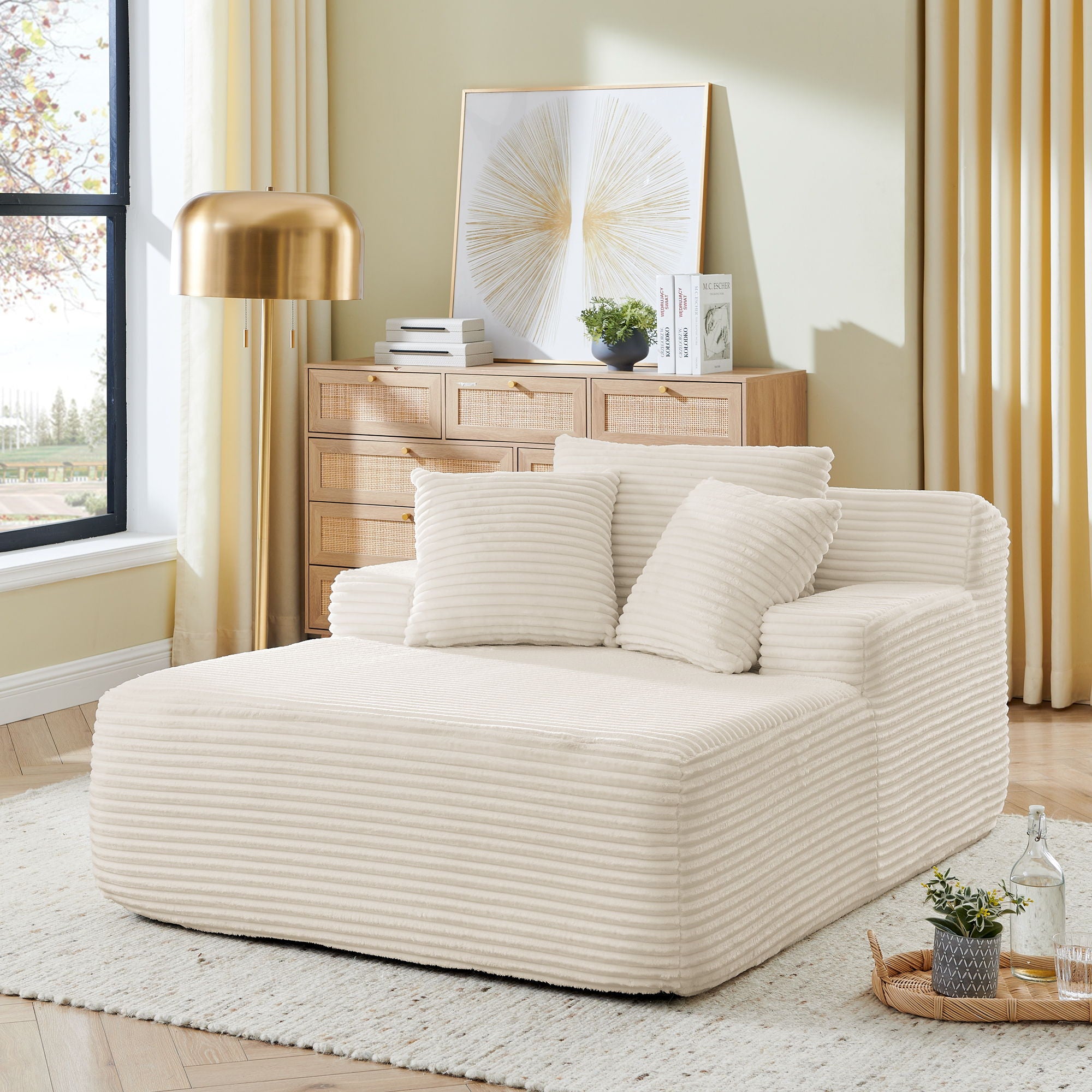 Modern Single Lazy Sofa Lounge Chair With High Density Foam