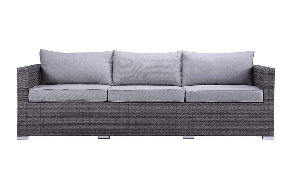 ACME Sheffield - Patio Set - Gray Fabric & Gray Finish | Meri Furniture