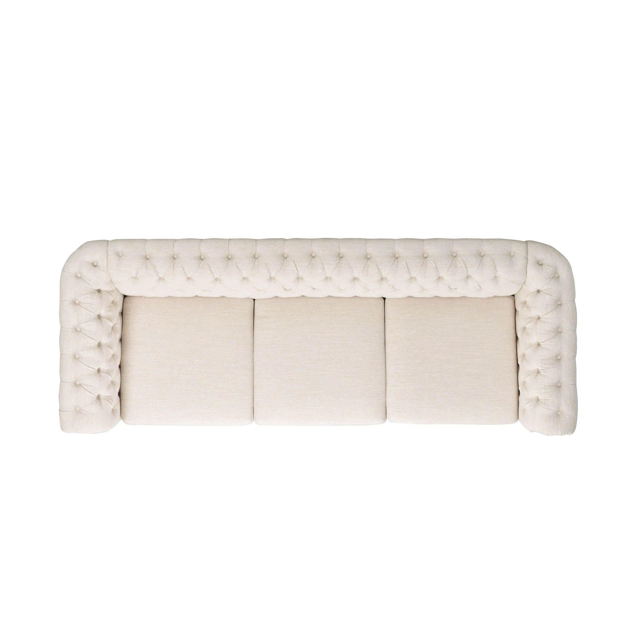 Chesterfield Style 3 Seater Sofa With Deep Button Tufting
