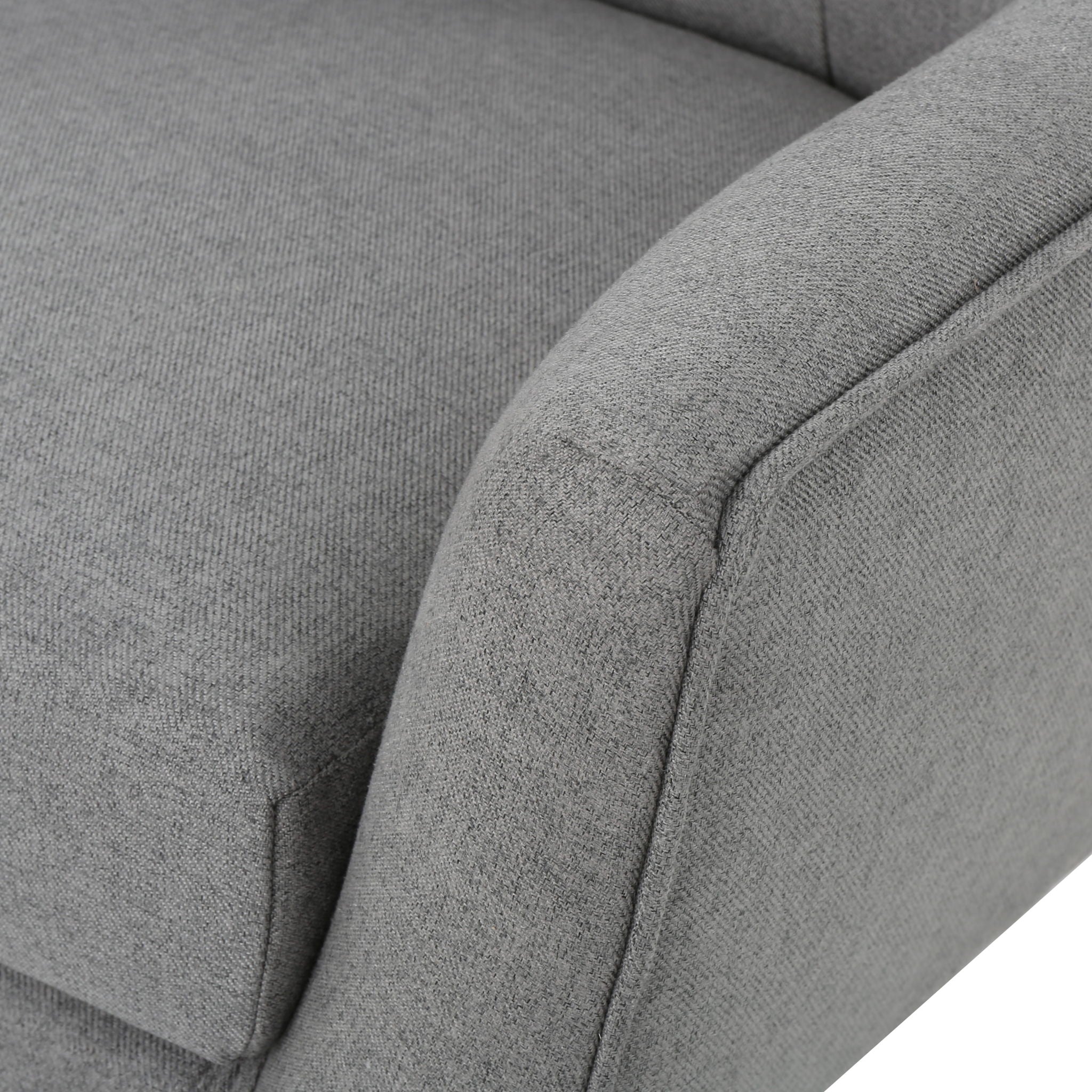 Club Chair With Rubberwood Legs