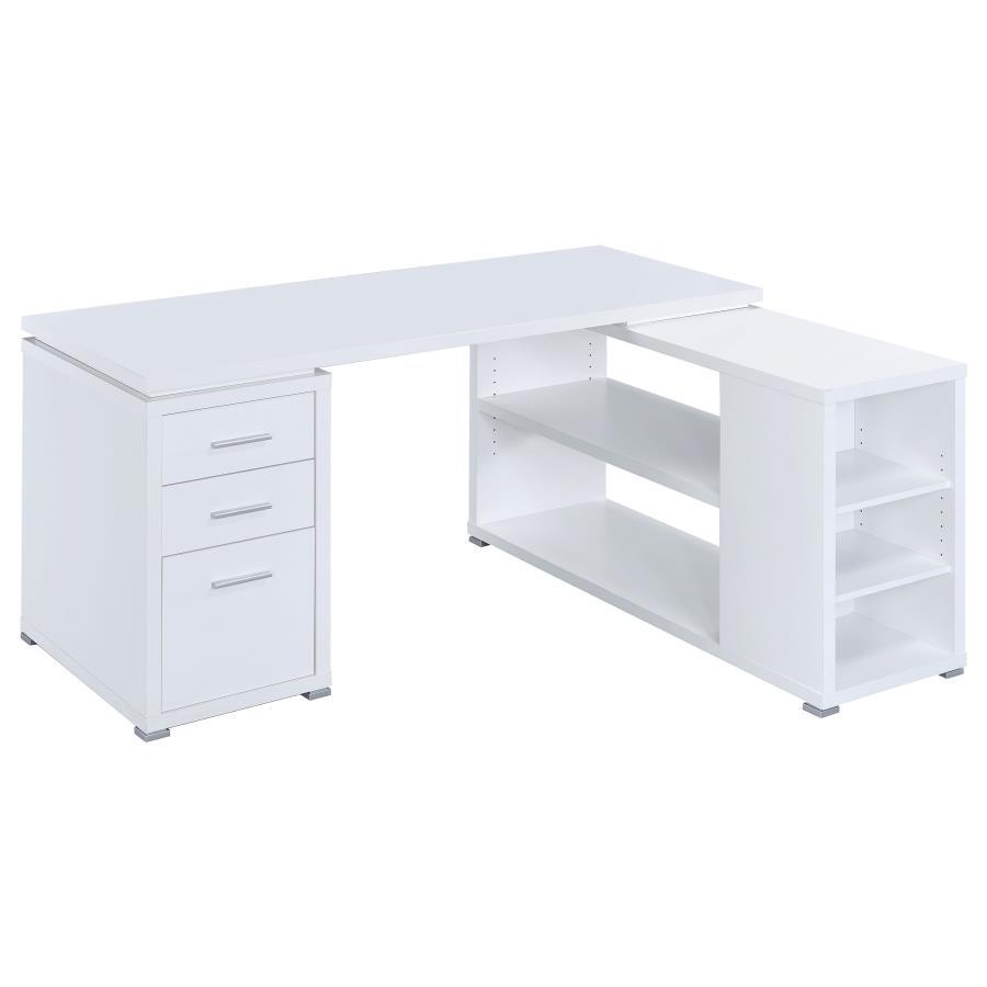 Coaster Fine Furniture Yvette - 3-Drawer L-Shape Computer Desk | Meri Furniture