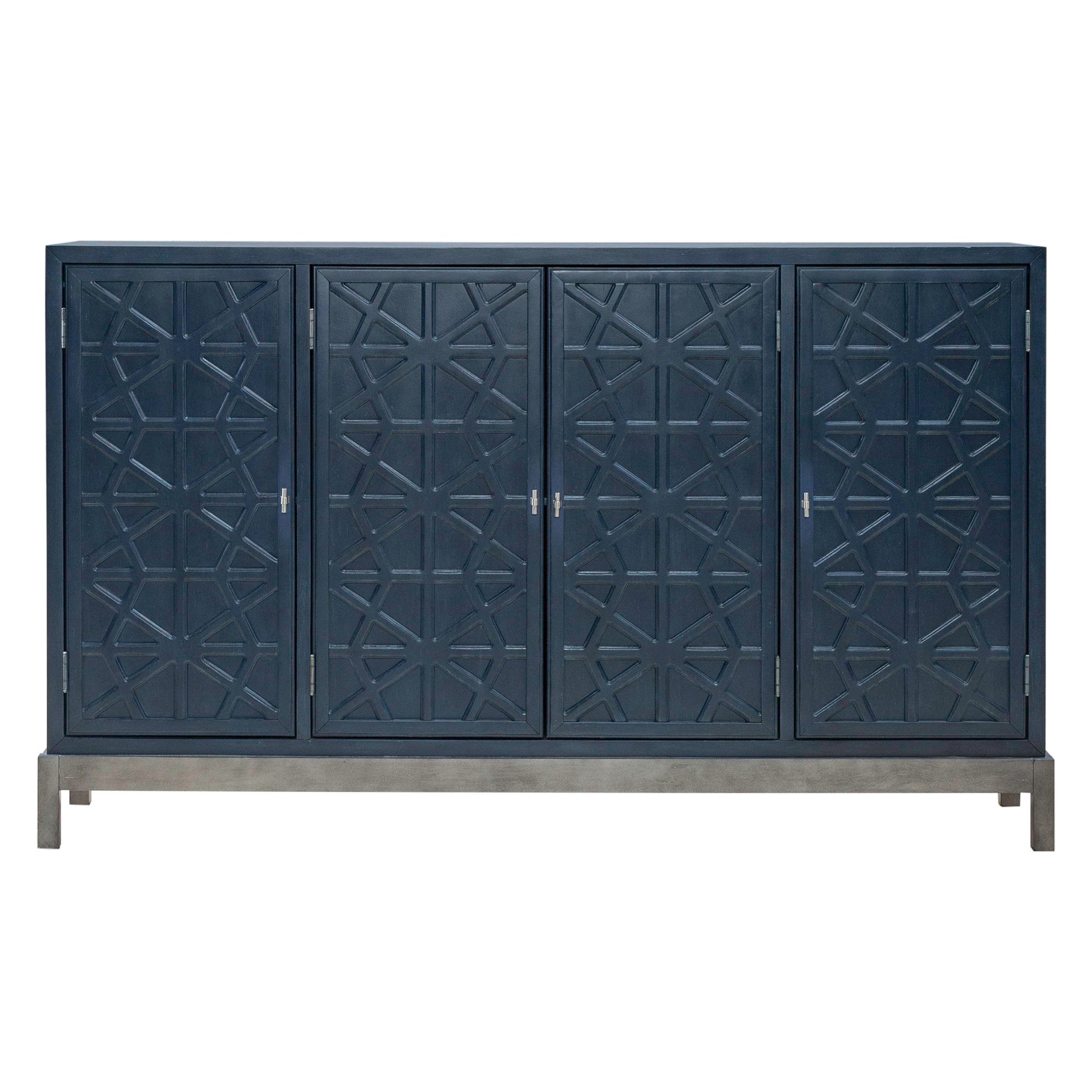 Liberty Furniture Braxton - Accent Cabinet - Azure Blue | Meri Furniture