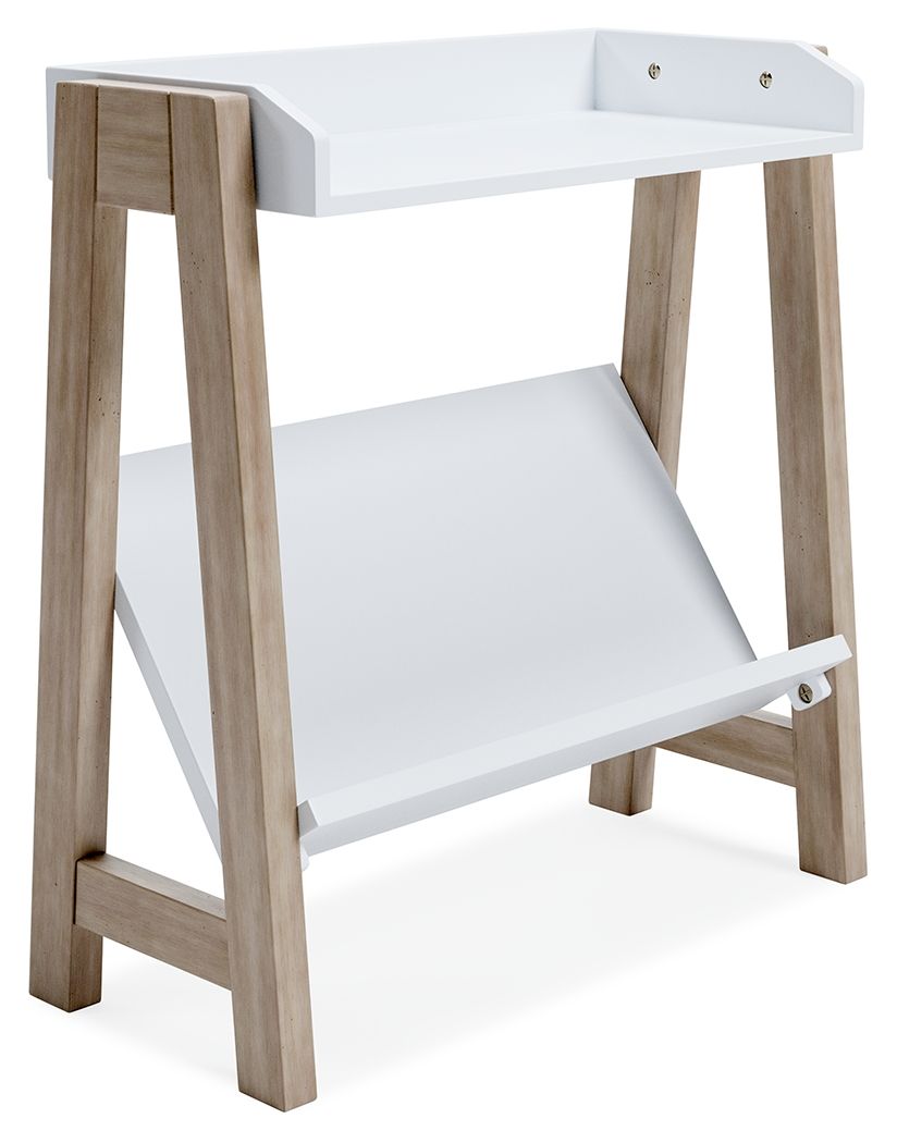 Ashley Furniture Blariden - White / Tan - Small Bookcase | Meri Furniture