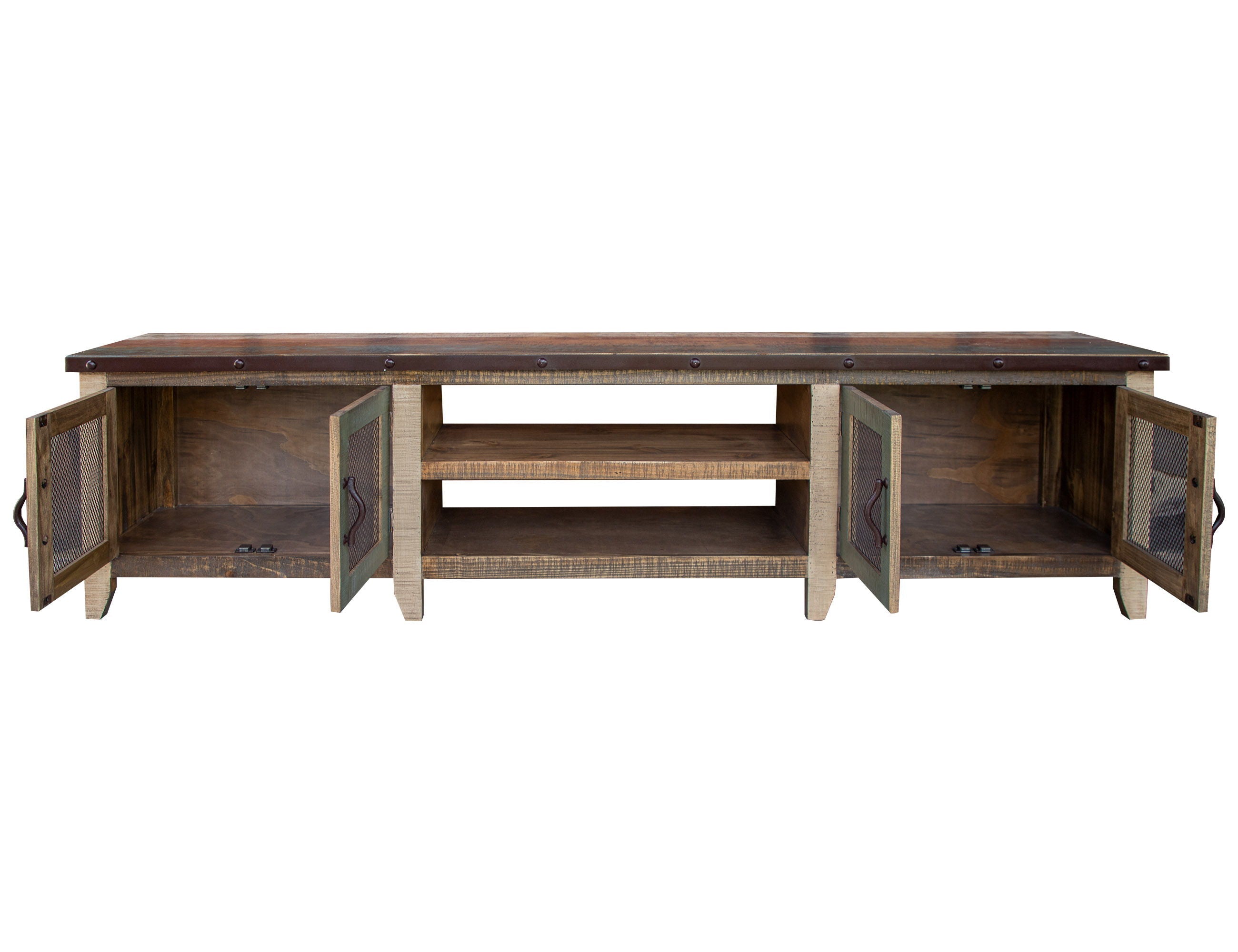 International Furniture Direct Antique - TV Stand - Multicolor | Meri Furniture