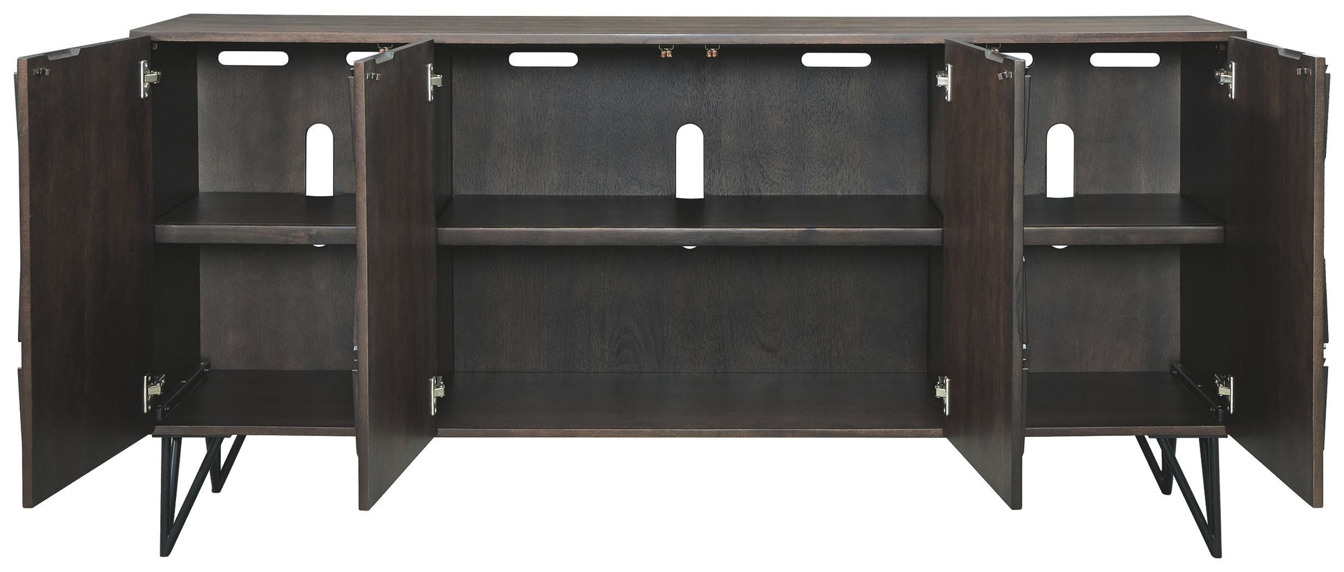 Ashley Furniture Chasinfield - Dark Brown - Extra Large TV Stand | Meri Furniture