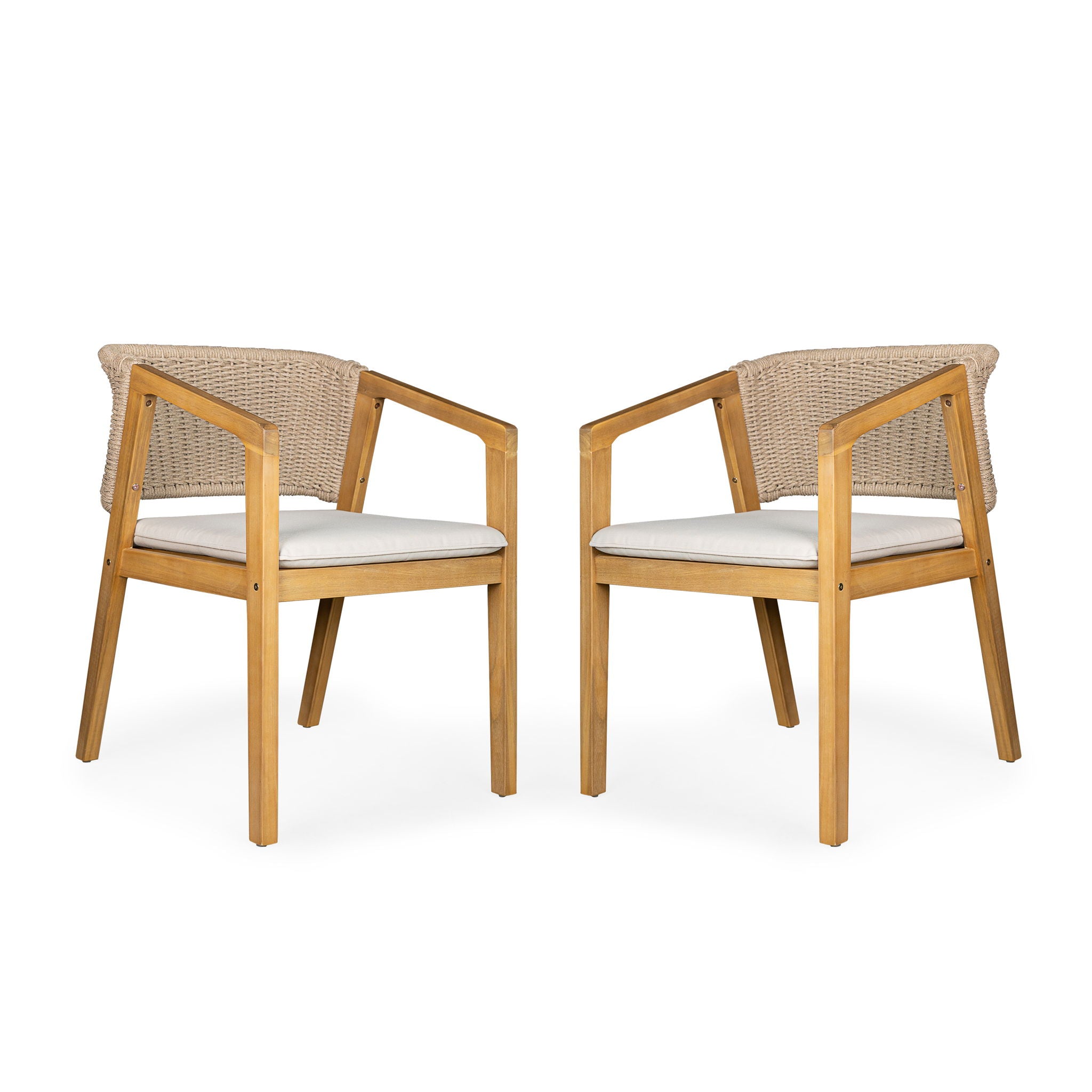 Patio Dining Chair (Set of 2) - Light Teak