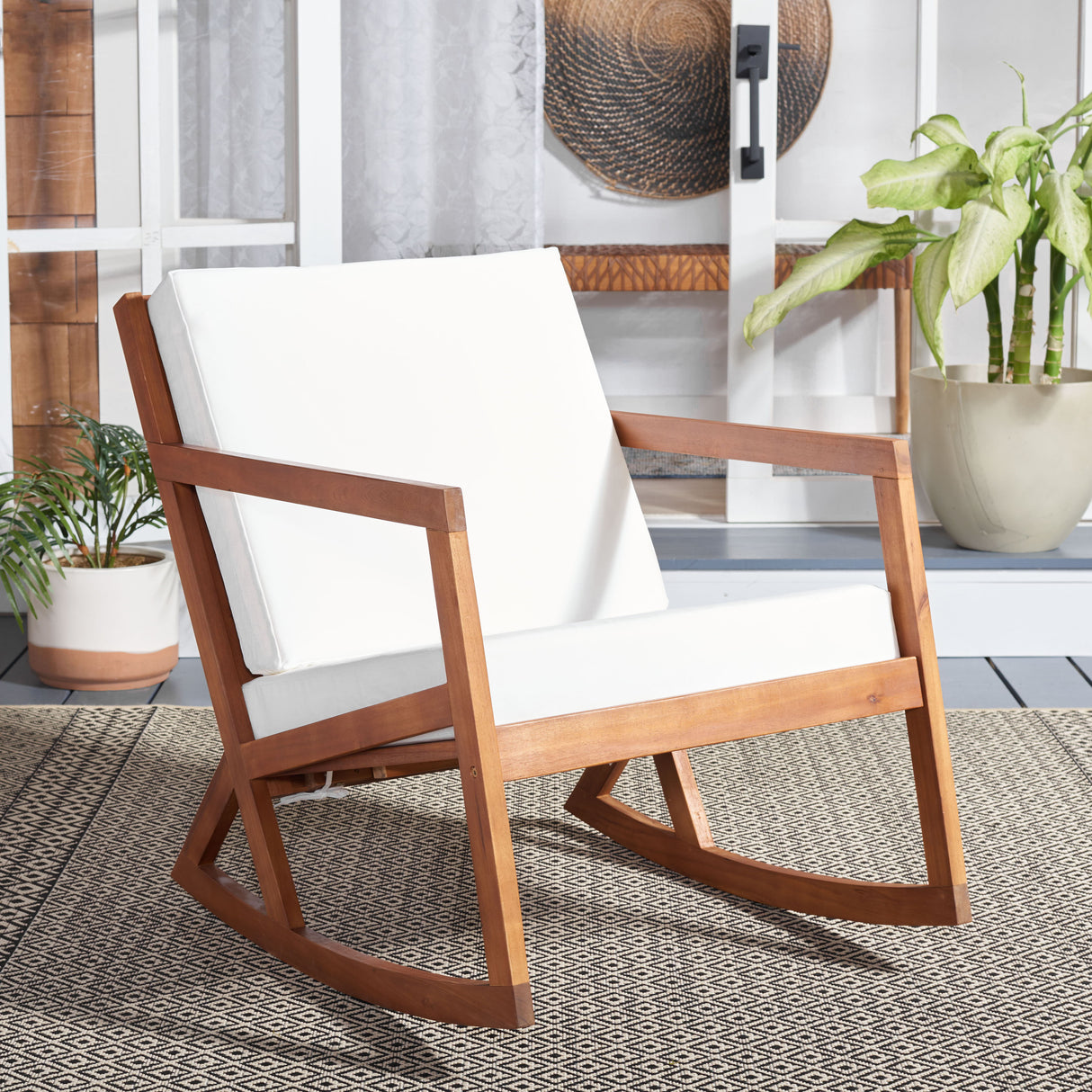 VERNON ROCKING CHAIR /NATURAL/BEIGE