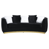 Achelle - Sofa - Black Velvet