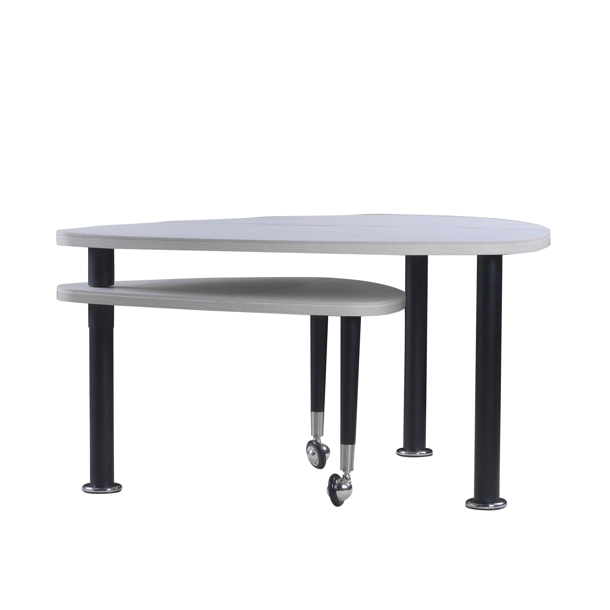 360 Degree Rotatable Coffee Table With Solid Legs
