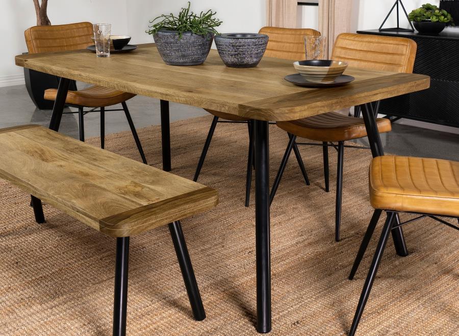 Coaster Fine Furniture Maverick - Solid Wood Dining Table - Natural Mango | Meri Furniture