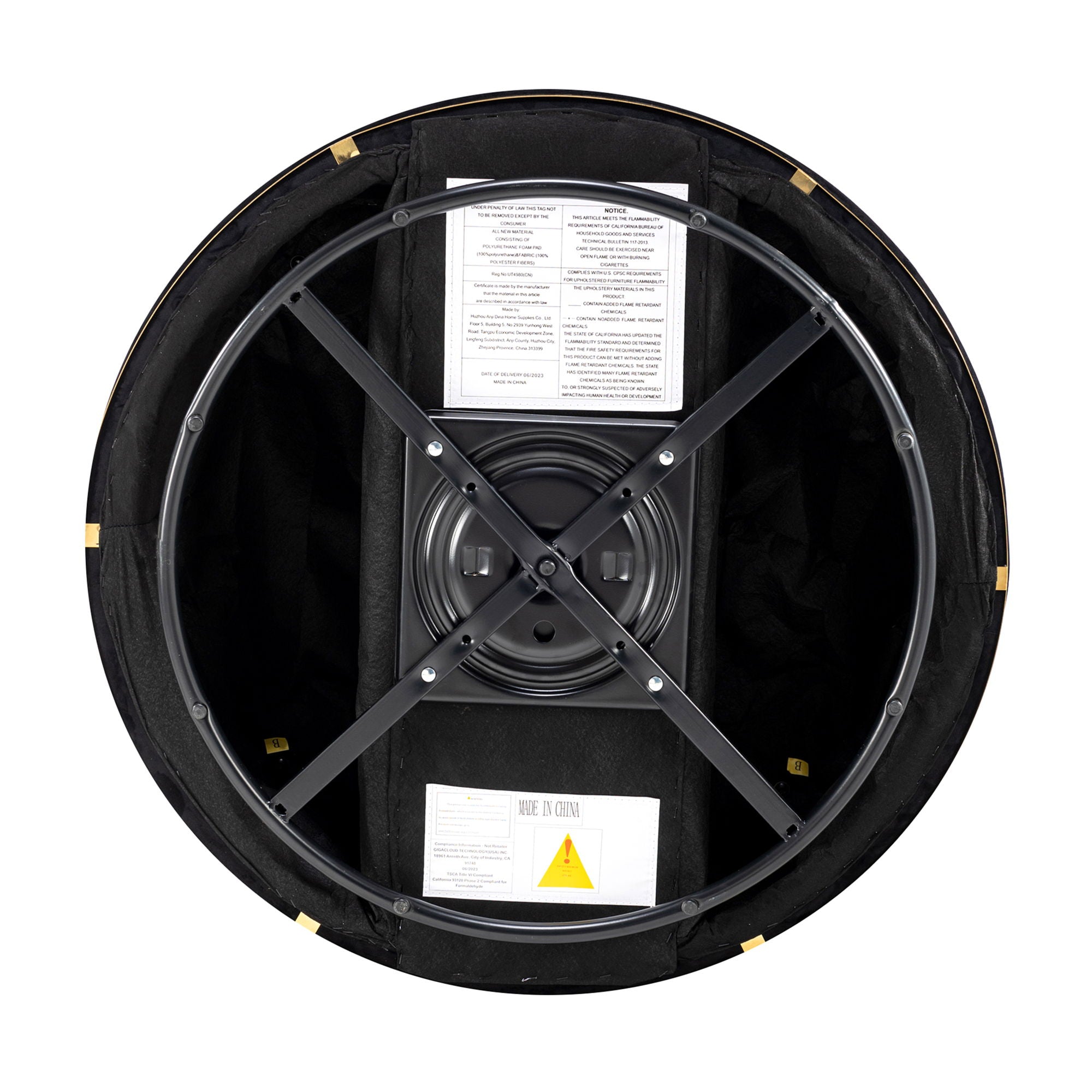 360 Degree Swivel Over Sized Upholstered Barrel Chair