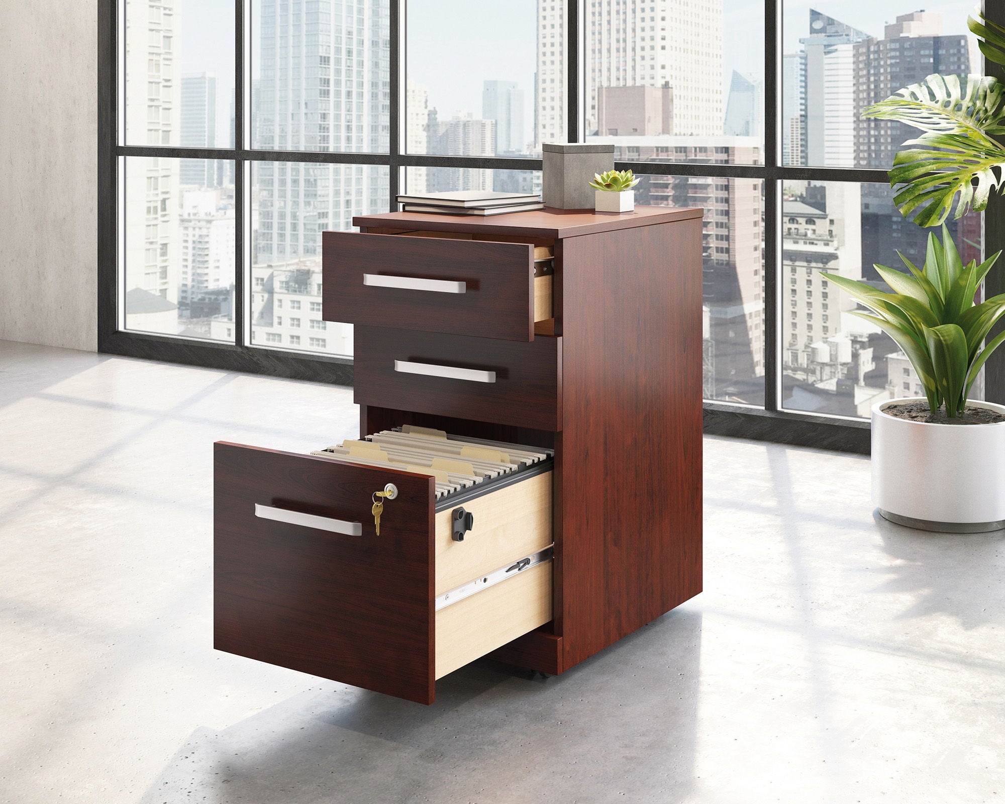 Commercial 3-Drawer Pedestal File Cabinet