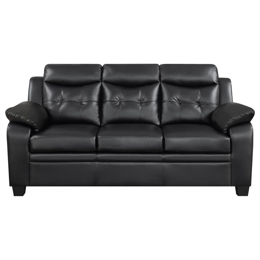 Coaster Fine Furniture Finley - Upholstered Padded Arm Tufted Sofa - Black | Meri Furniture