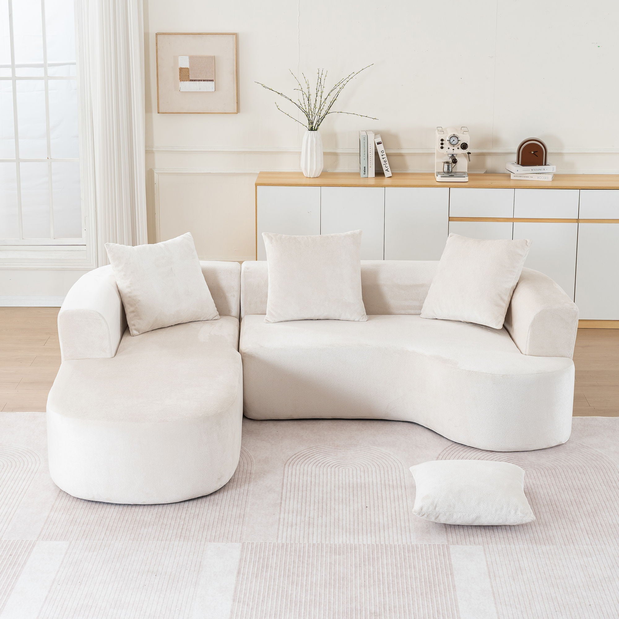 Modular Sectional Sofa With L Shape Chaise With Deep Seat