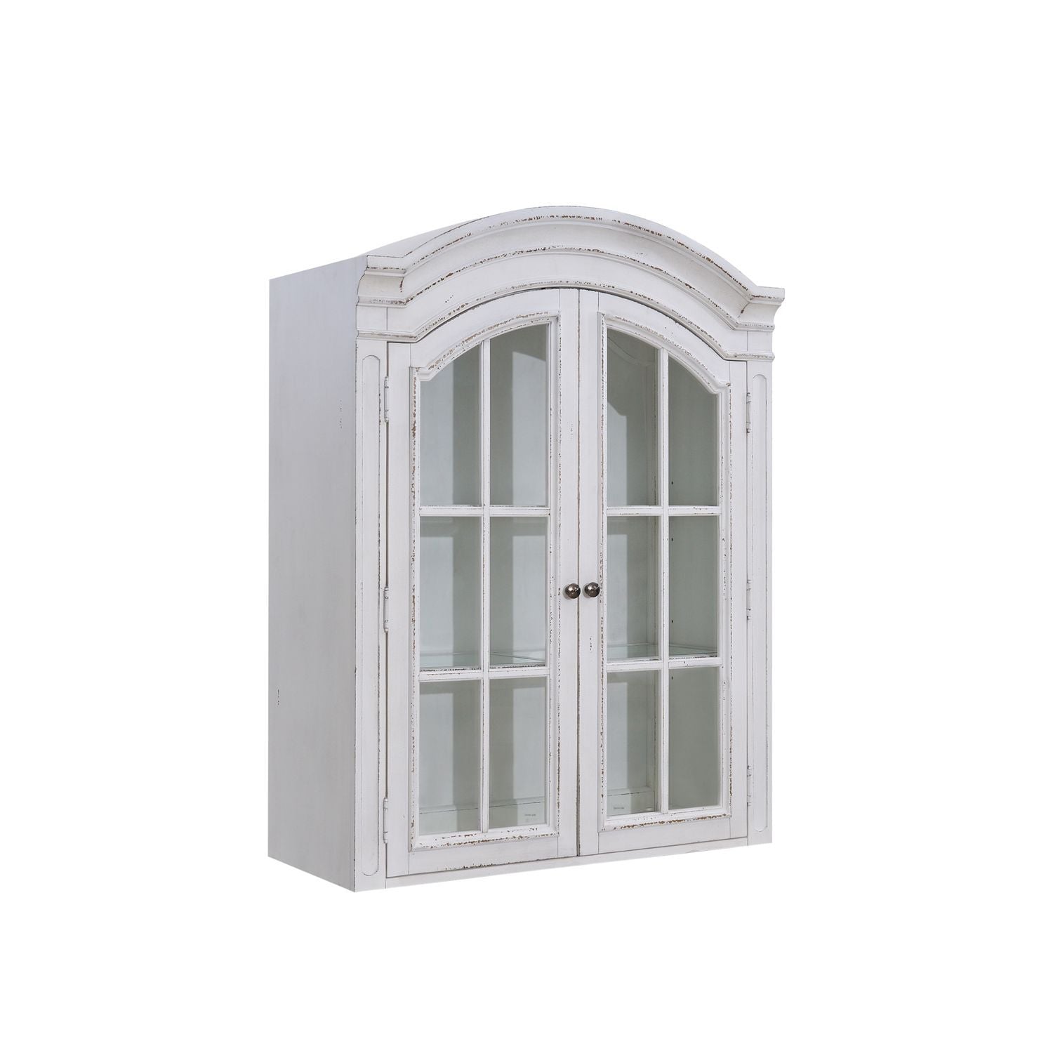 Magnolia Manor - Bunching Display Cabinet Top - Antique White