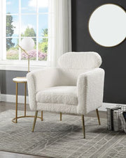 ACME Connock - Accent Chair - White | Meri Furniture