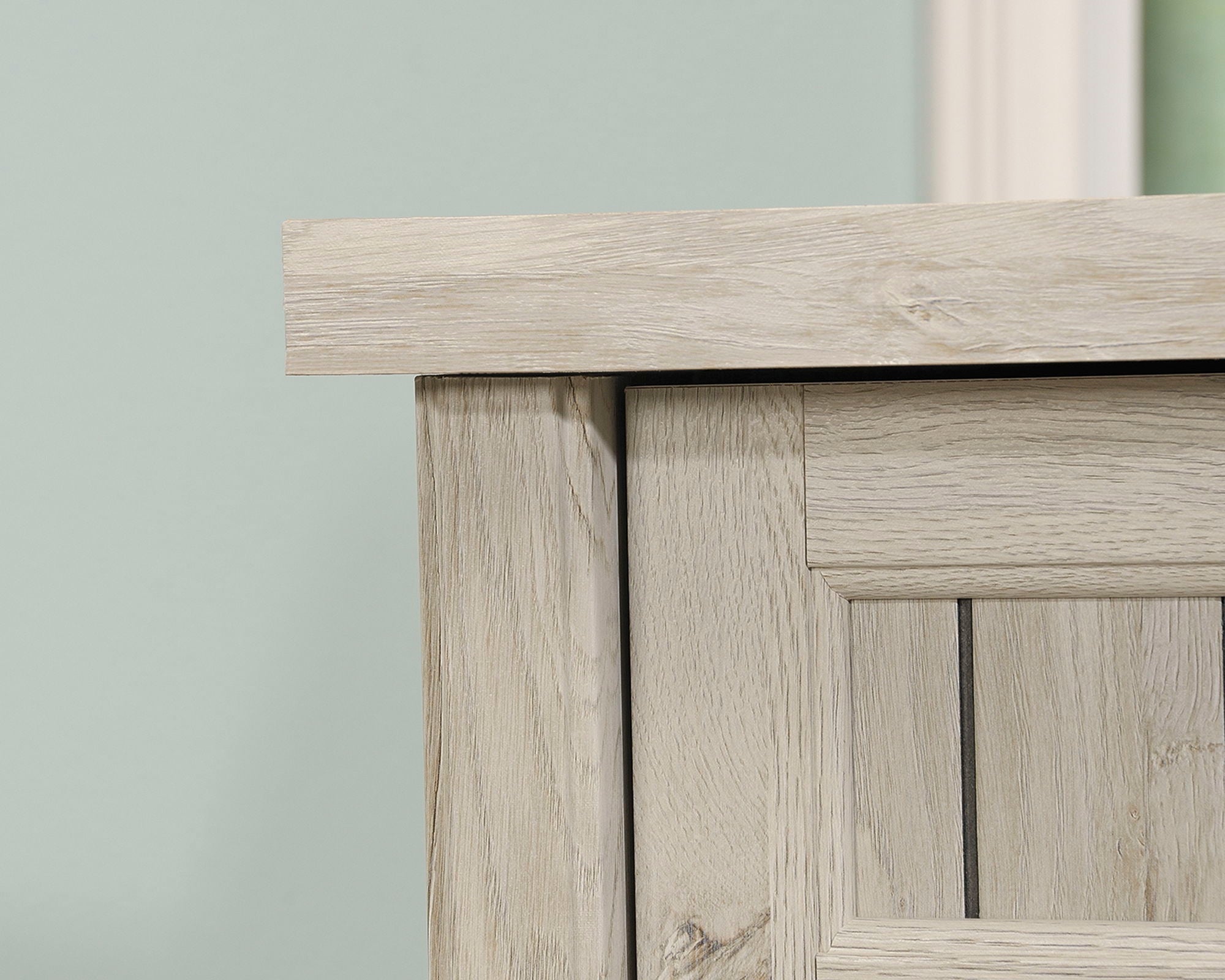 L-Shaped Desk in Chalked Chestnut