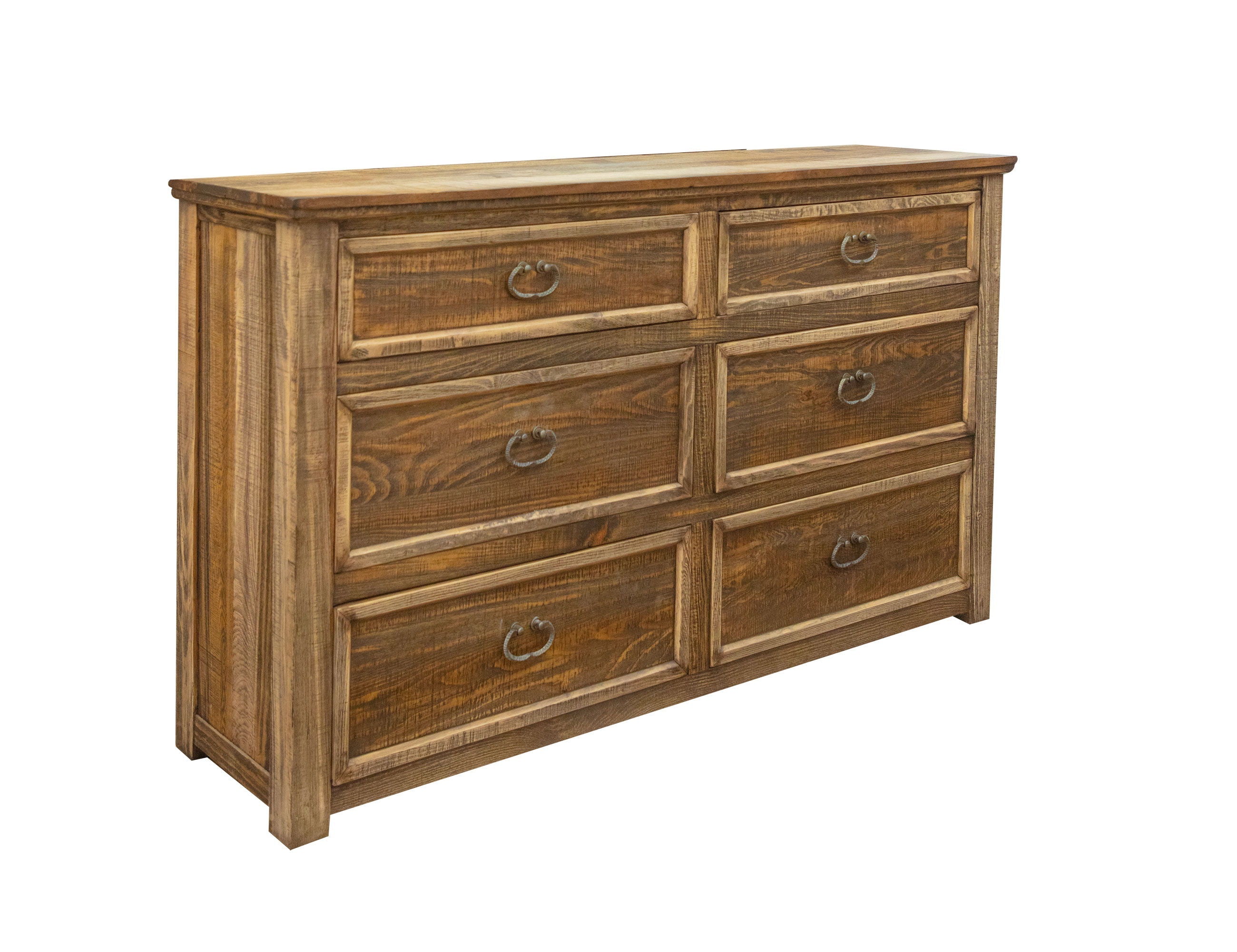 International Furniture Direct Montana - Dresser - Two Tone Light Brown | Meri Furniture